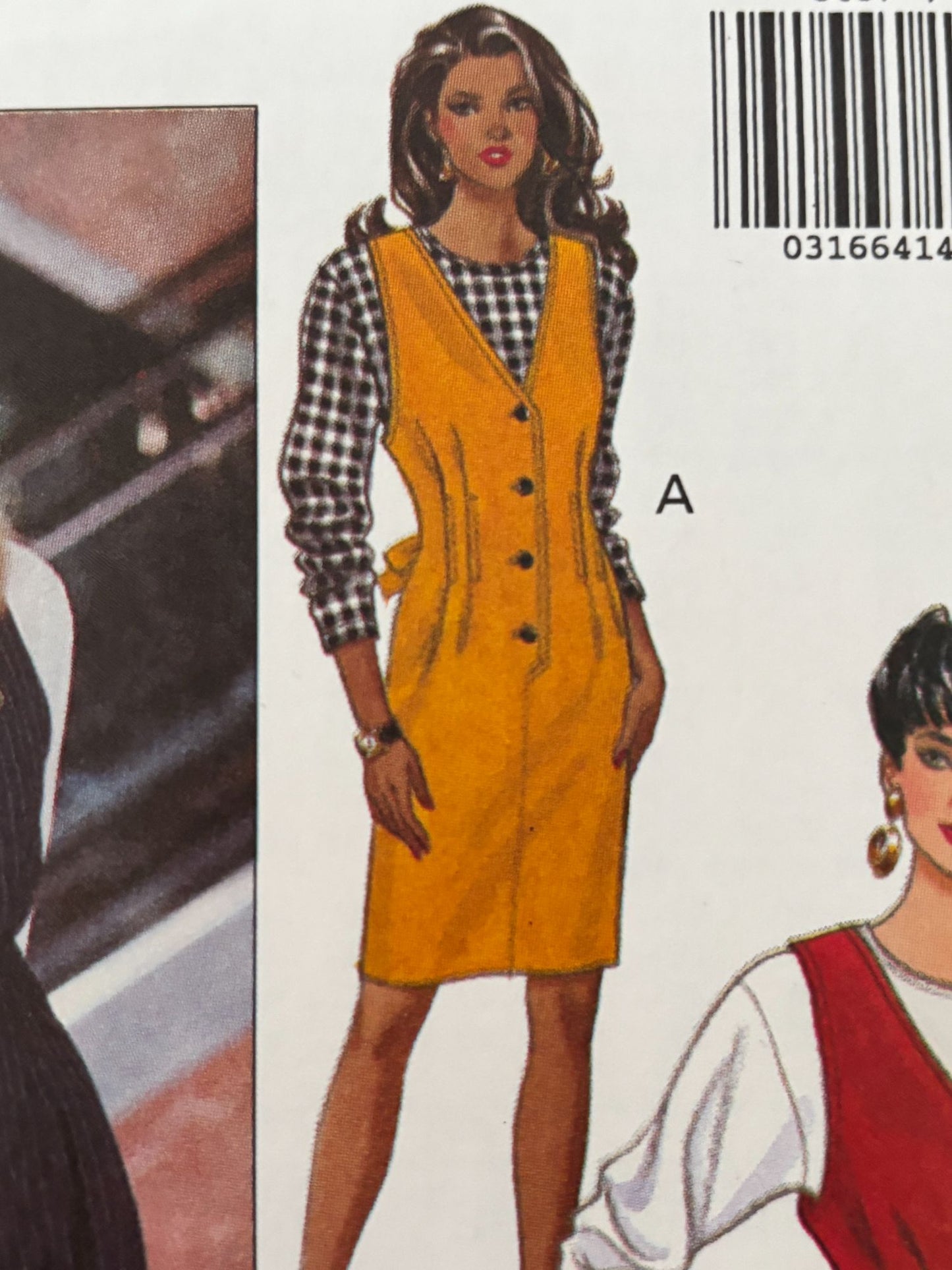 Butterick Sewing Pattern 6467 Jumpsuit Jumper Top 90s Minimalist 6 8 10 Uncut