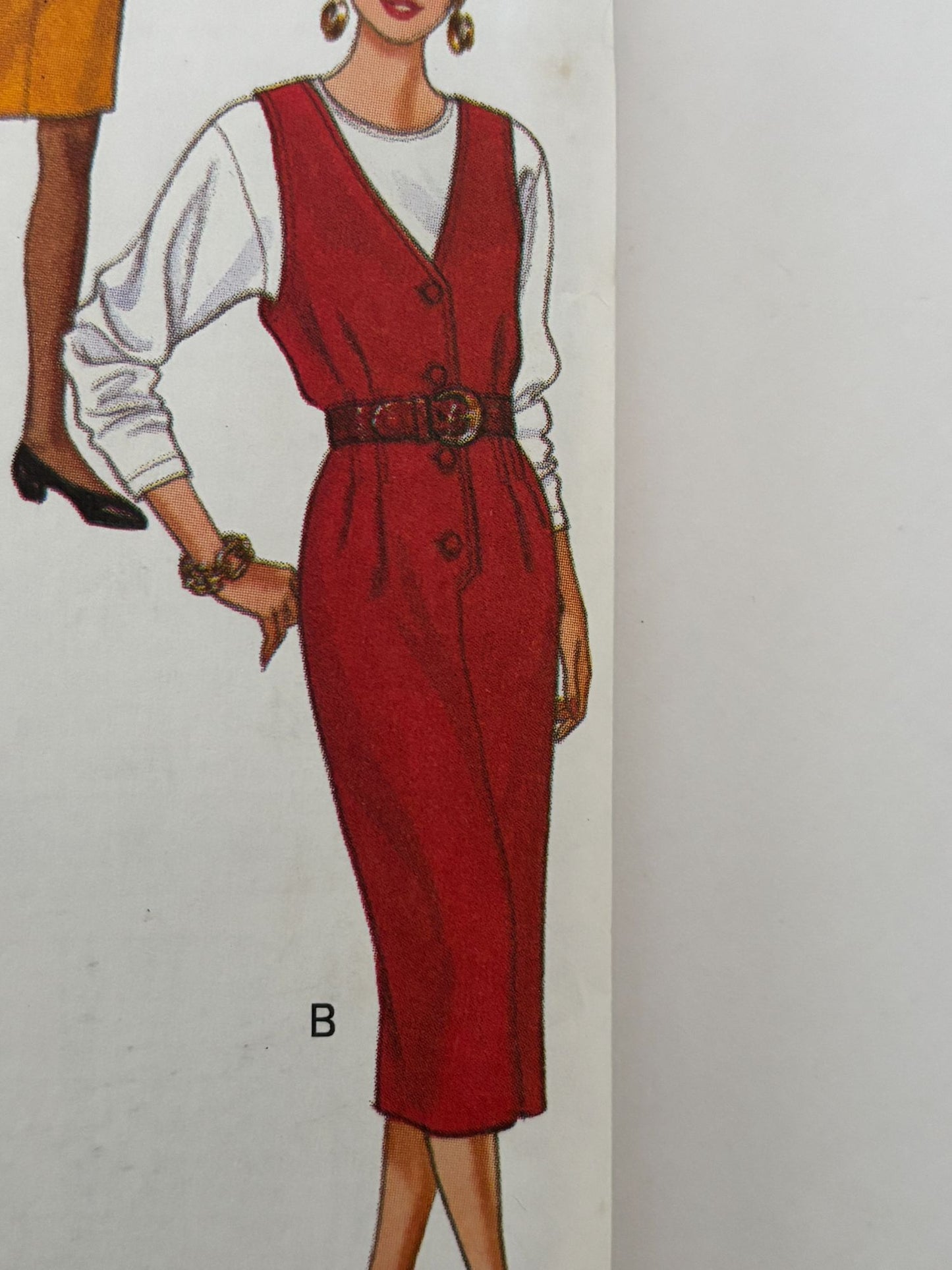 Butterick Sewing Pattern 6467 Jumpsuit Jumper Top 90s Minimalist 6 8 10 Uncut