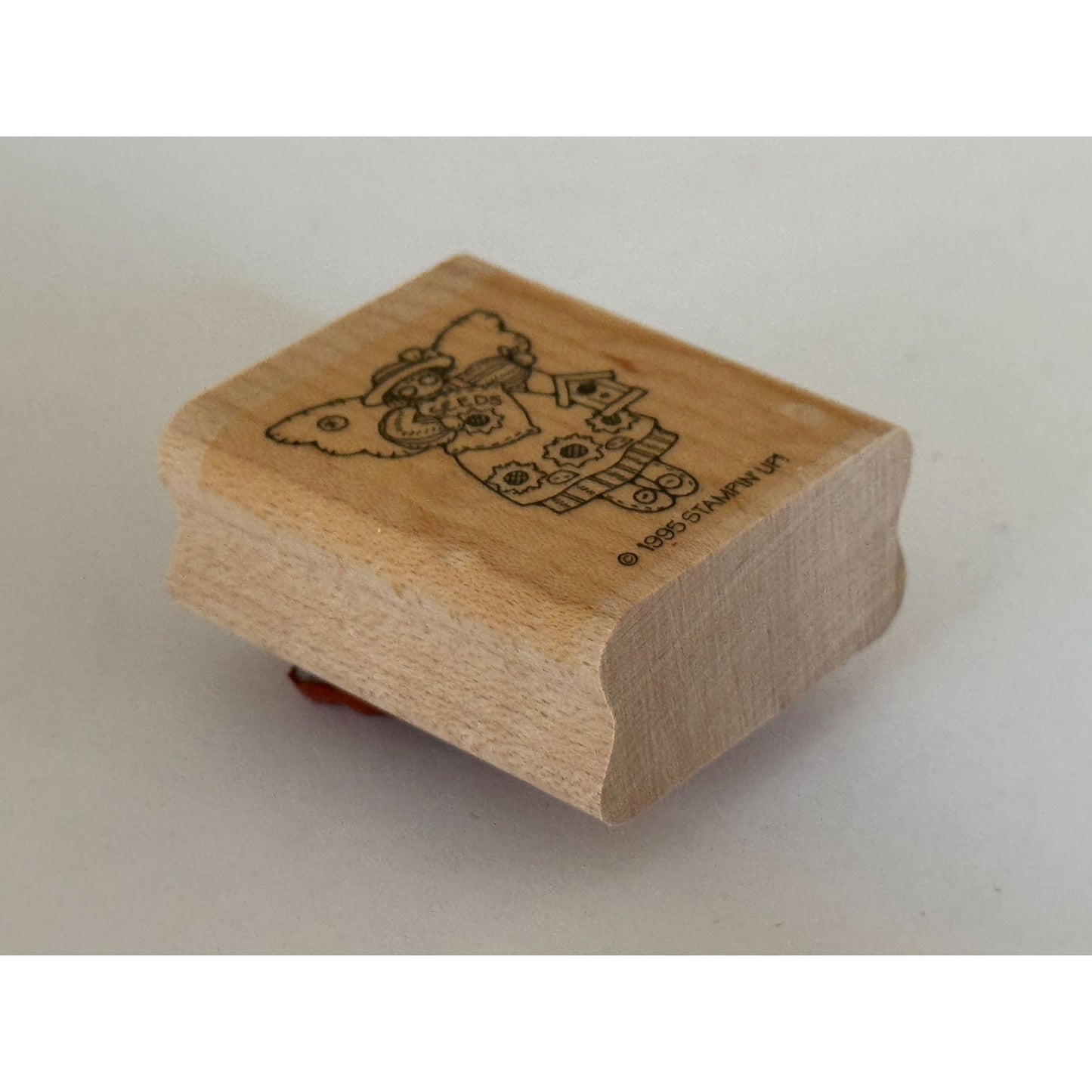 Stampin Up Rubber Stamp Angel Seeds Sunflower Gardener Garden Birdhouse Craft