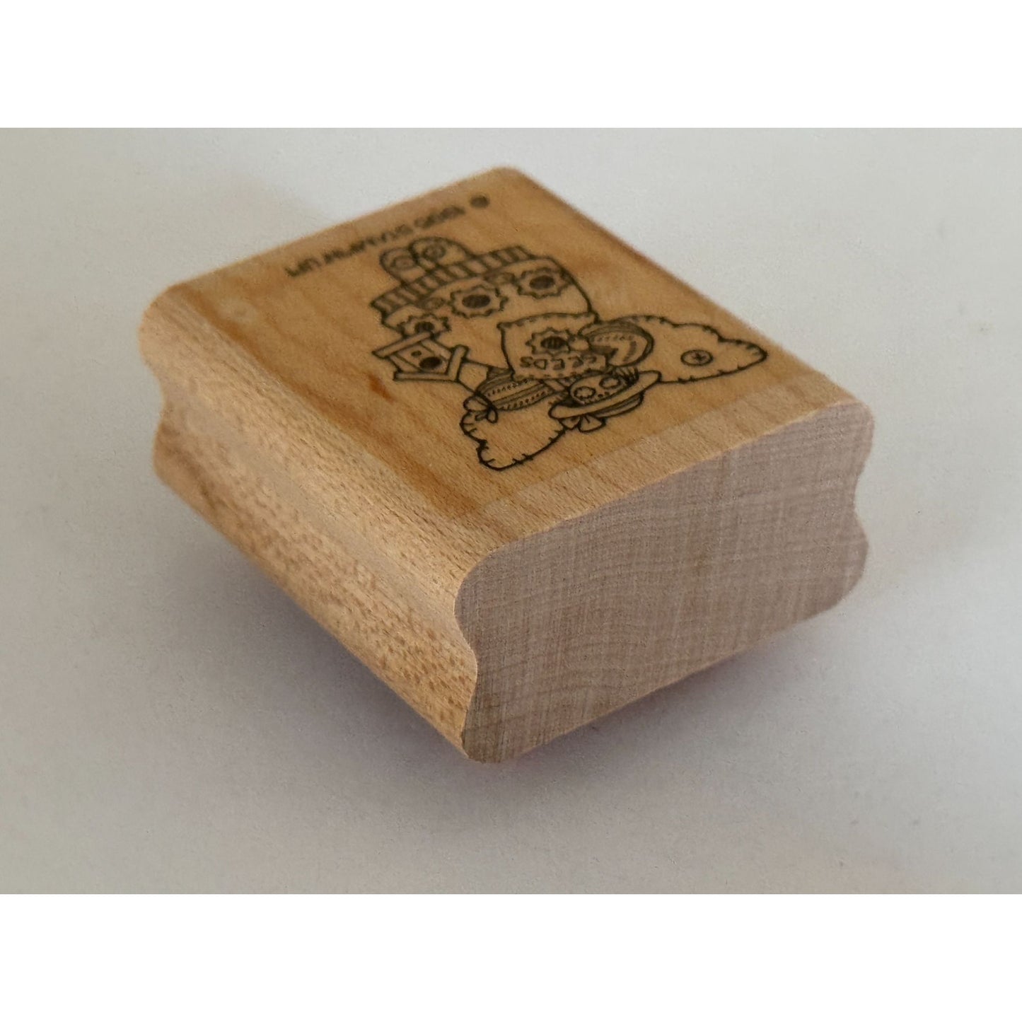 Stampin Up Rubber Stamp Angel Seeds Sunflower Gardener Garden Birdhouse Craft