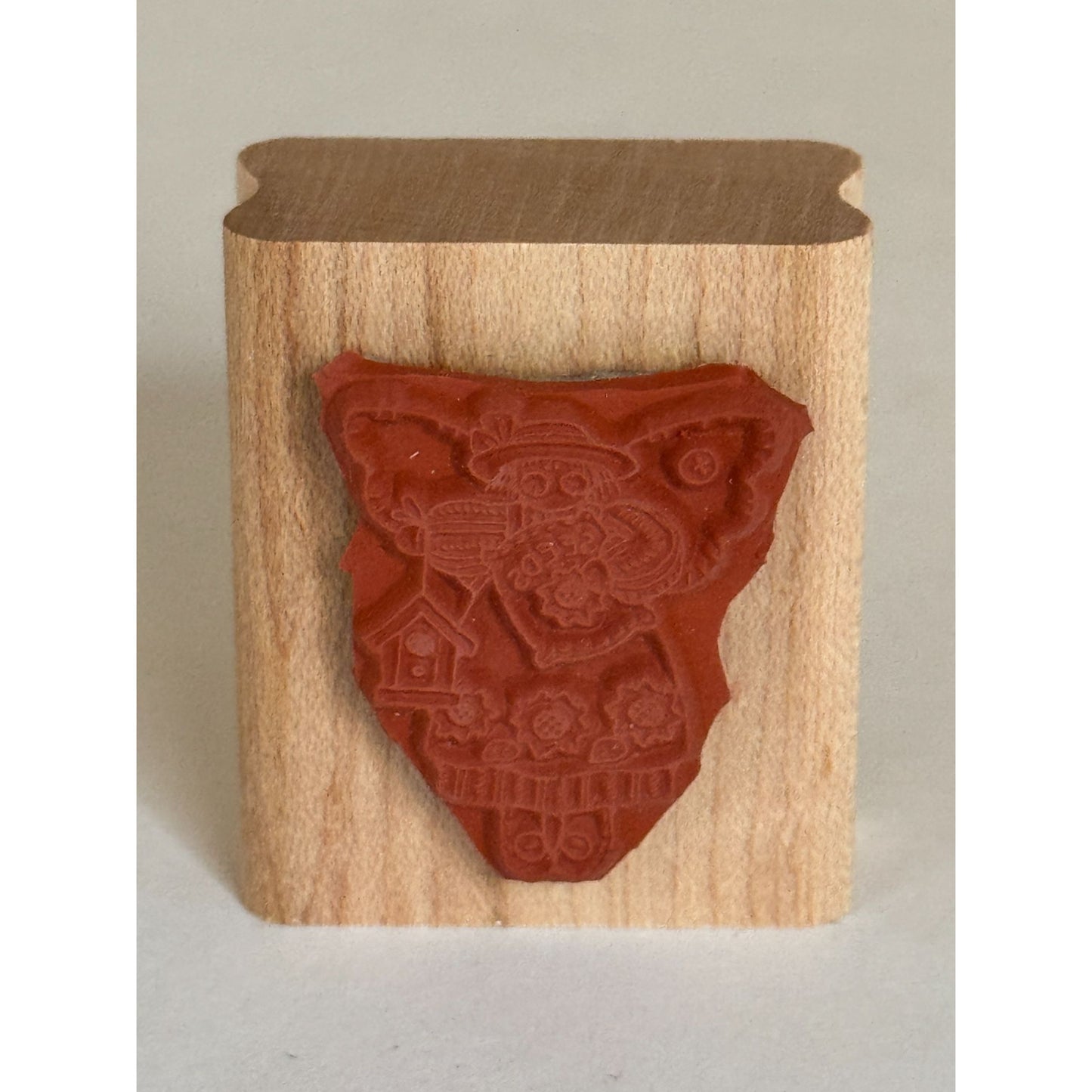 Stampin Up Rubber Stamp Angel Seeds Sunflower Gardener Garden Birdhouse Craft