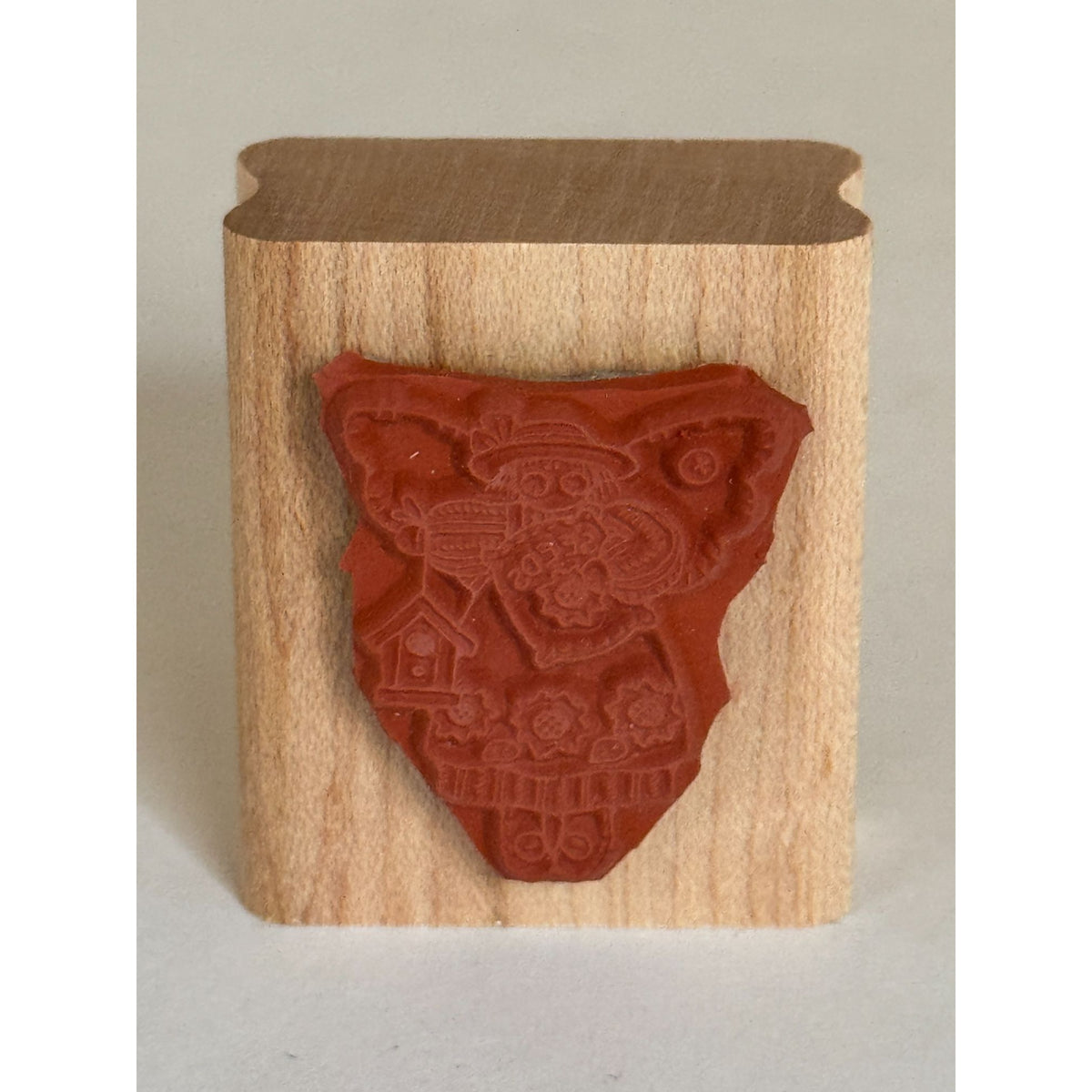 Stampin Up Rubber Stamp Angel Seeds Sunflower Gardener Garden Birdhouse Craft