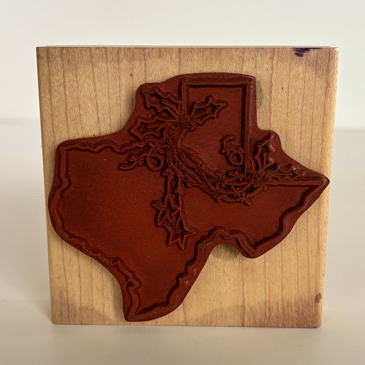 Joyce Meyer Rubber Stamp TX Christmas Texas State Holiday Cardmaking Lone Star Barbed Wire