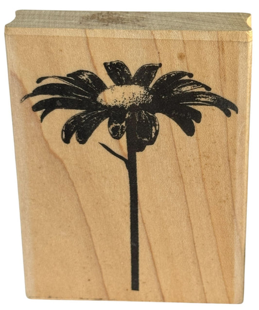 Impression Obsession Rubber Stamp Single Daisy Print Spring Garden Card Making