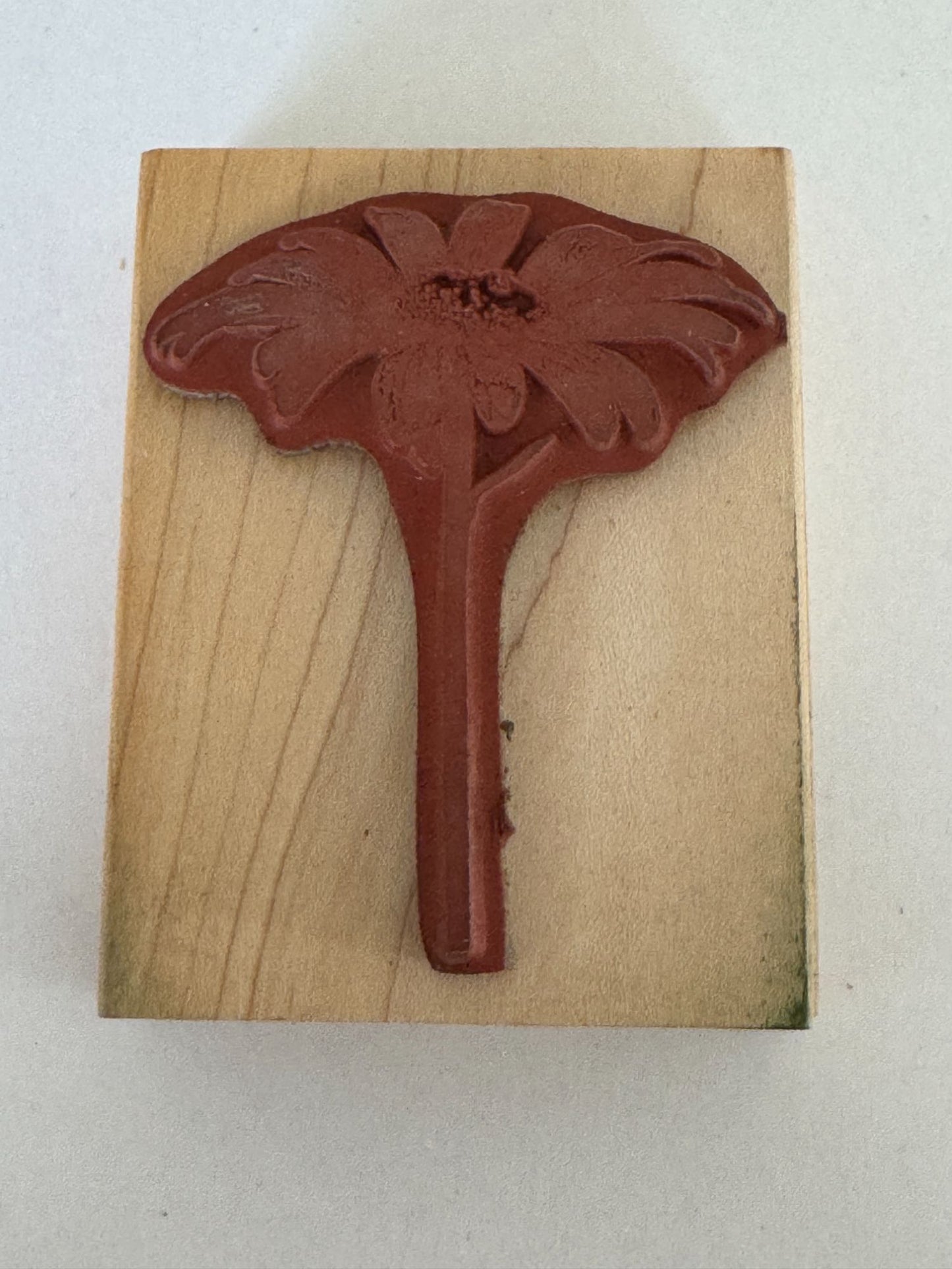 Impression Obsession Rubber Stamp Single Daisy Print Spring Garden Card Making