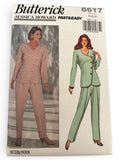 Butterick Sewing Pattern 6617 Jacket Pants Vintage 90s Power Suit 18 20 22 Uncut