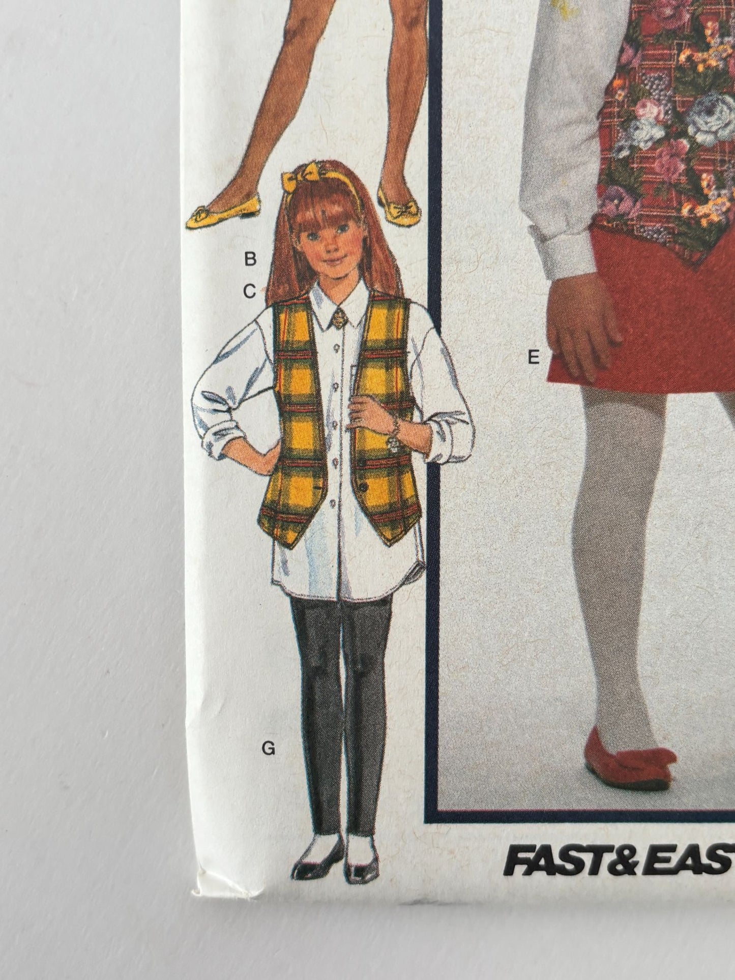 Butterick Sewing Pattern 6362: Girls' Vest, Shirt, Skirt, Shorts, Leggings and Tie