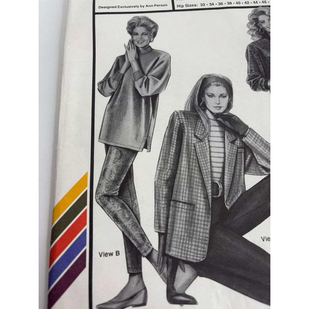 Stretch and Sew Sewing Pattern 718 Stretch Slim Fit Stirrup Pants Straight Skirt