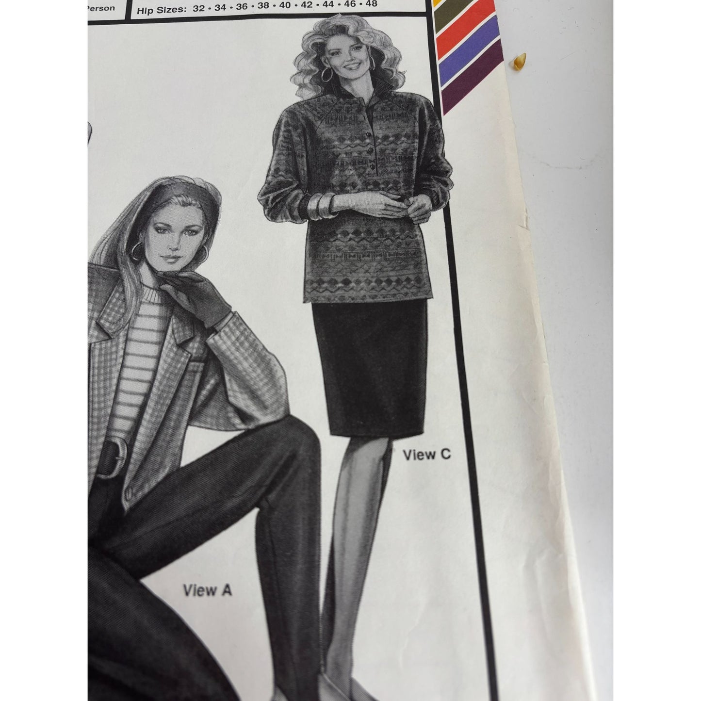 Stretch and Sew Sewing Pattern 718 Stretch Slim Fit Stirrup Pants Straight Skirt