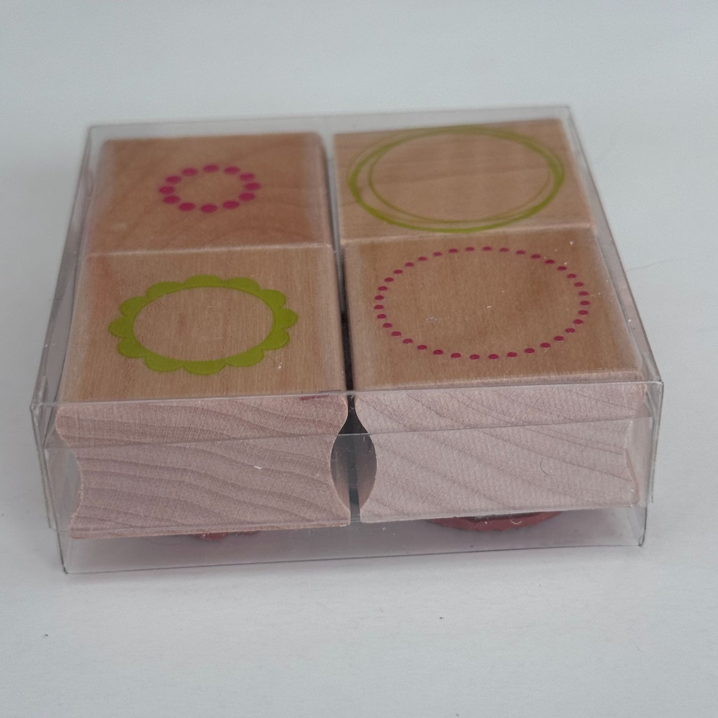 Hero Arts Rubber Stamp Layering Circles Set Tiny Dot Scalloped Circle Cardmaking Craft Shapes