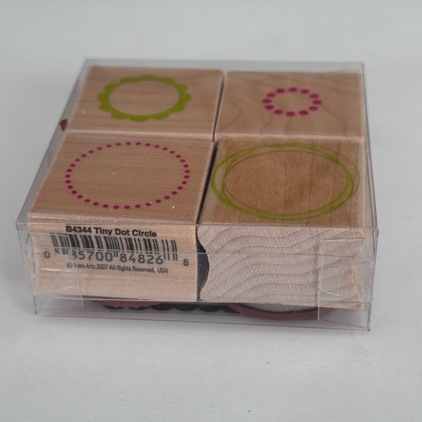 Hero Arts Rubber Stamp Layering Circles Set Tiny Dot Scalloped Circle Cardmaking Craft Shapes