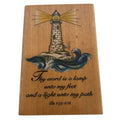 Rubber Stampede Rubber Stamp Thy Word is a Lamp Christian Lighthouse Bible Quote