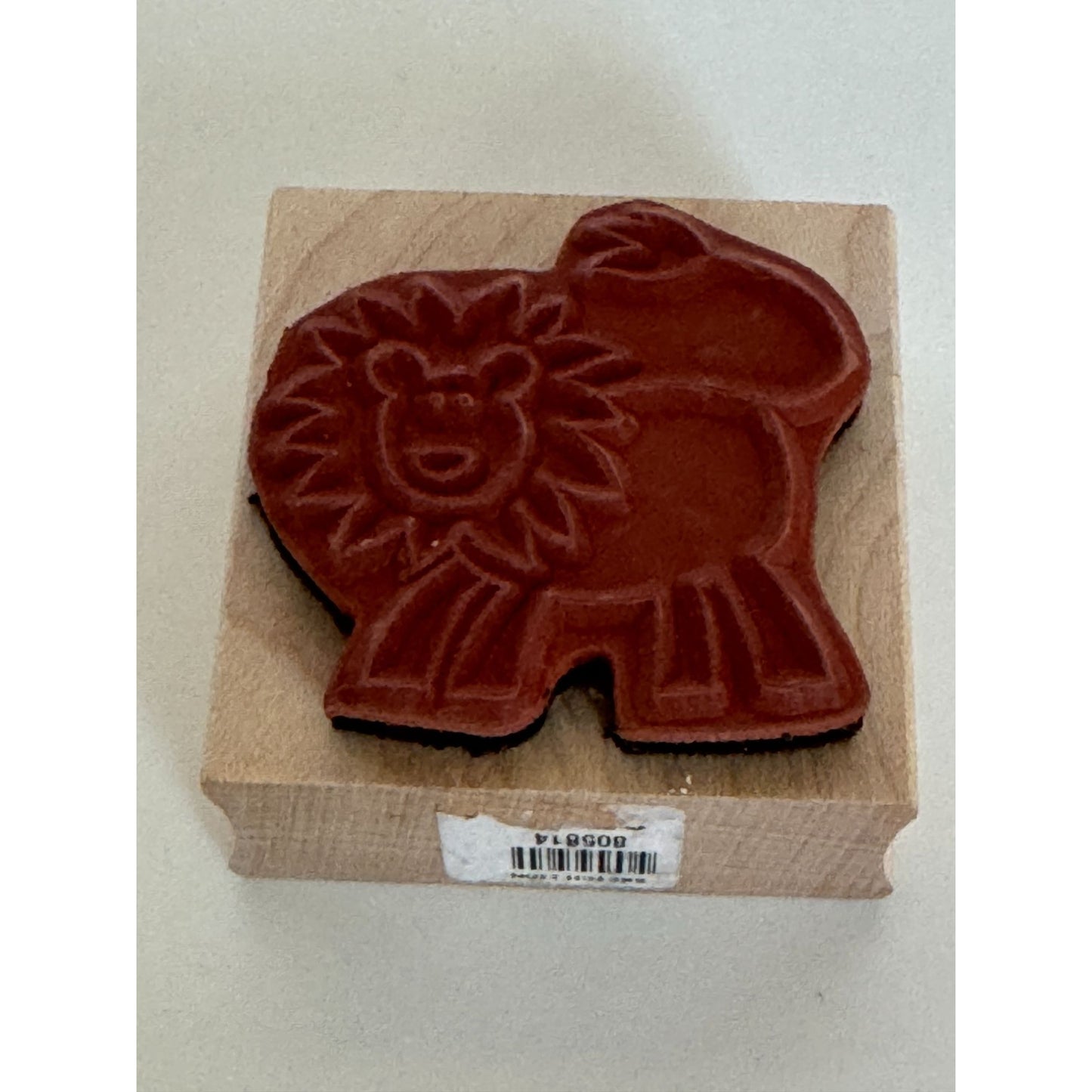 Paper Source Rubber Stamp Sketch Lion Safari Animal Zoo Card Making Kids Craft