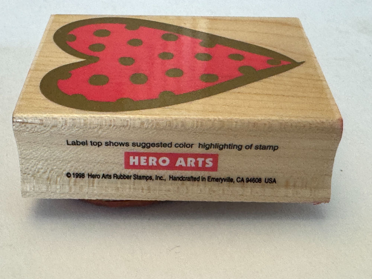 Hero Arts Rubber Stamps Heart Graphics Spiral Dot Plaid Checkerboard Card Making