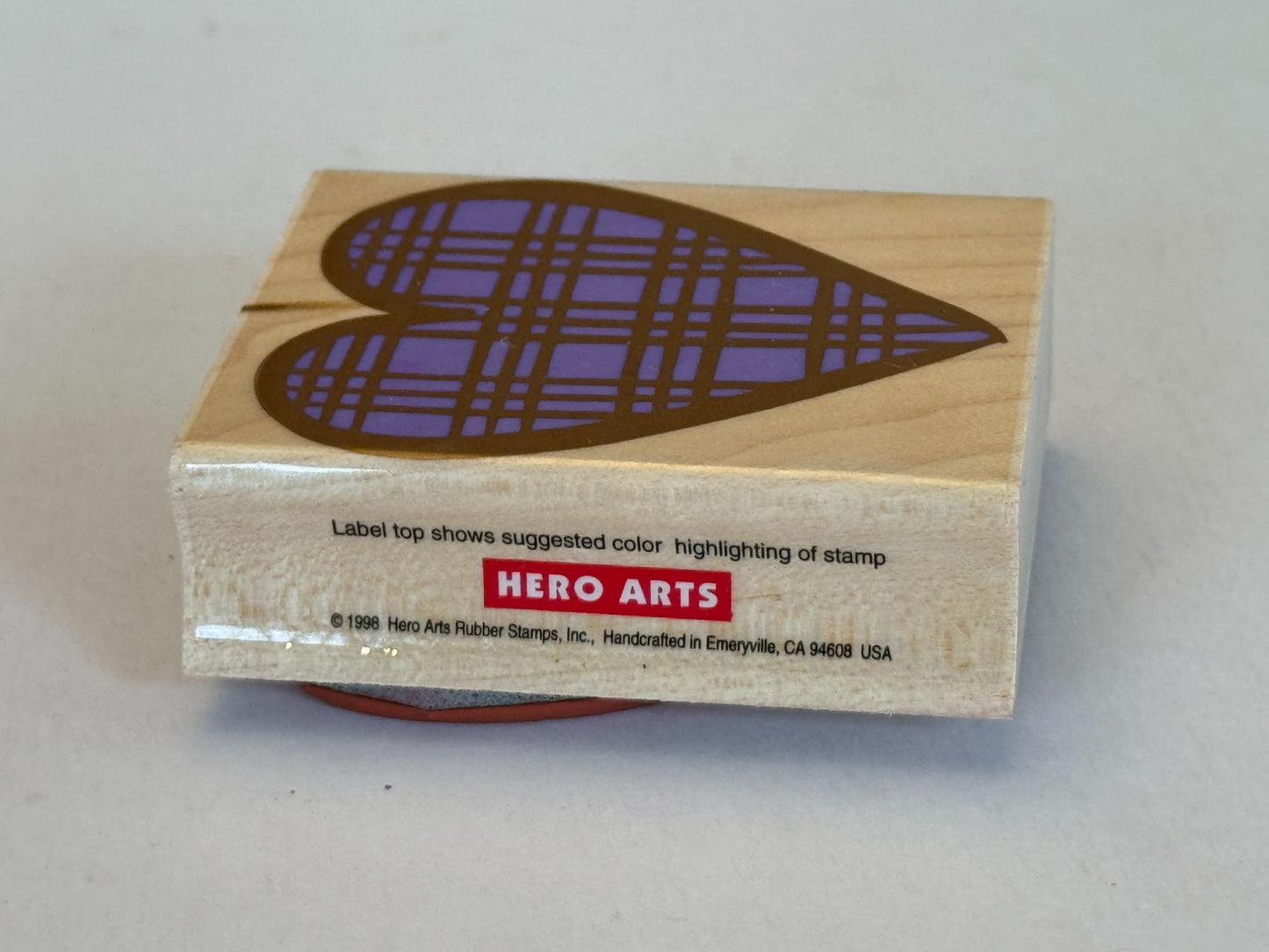 Hero Arts Rubber Stamps Heart Graphics Spiral Dot Plaid Checkerboard Card Making