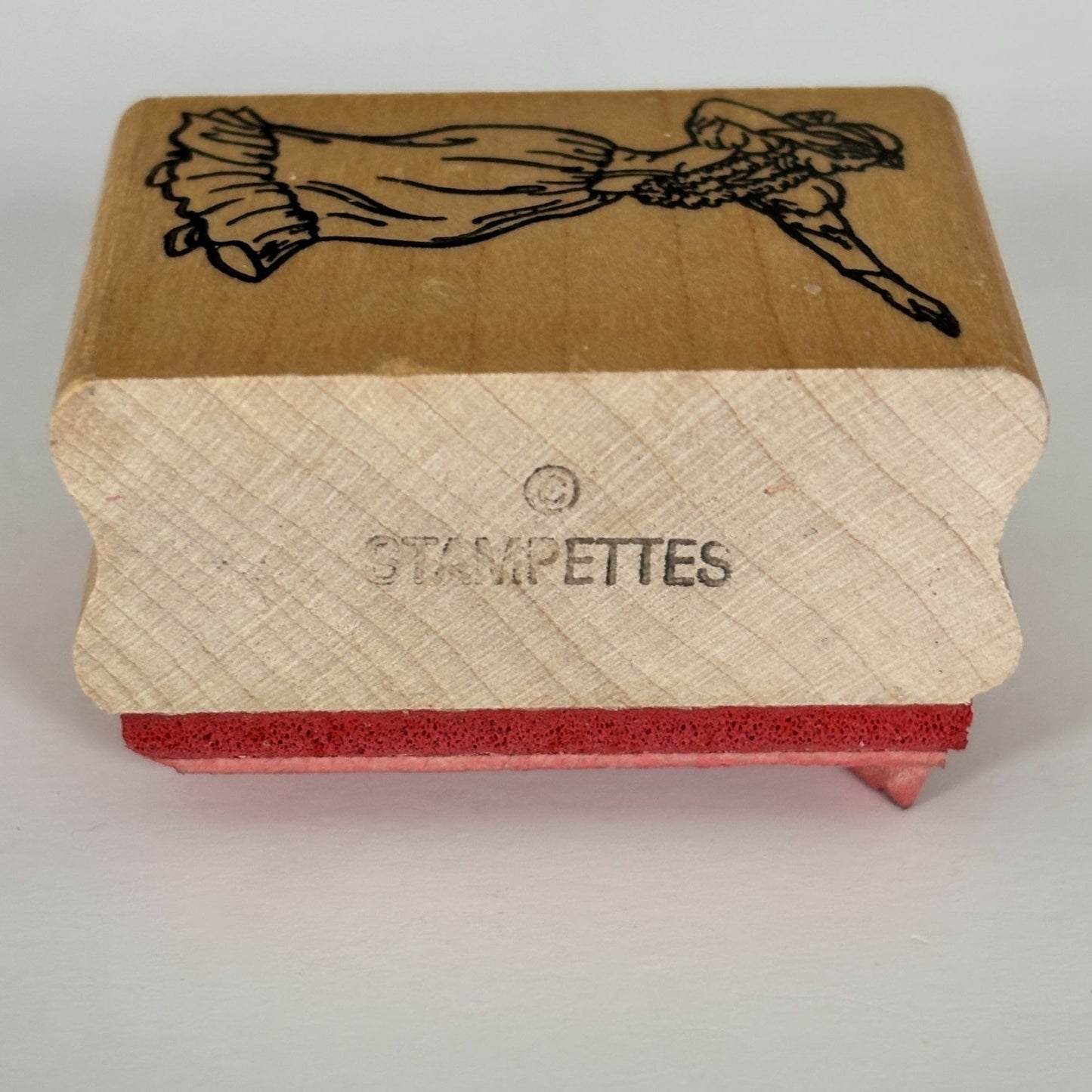 Stampettes Rubber Stamp Hawaiian Hula Dancer Dancing Hawaii Vacation Cardmaking Travel Wood Mounted