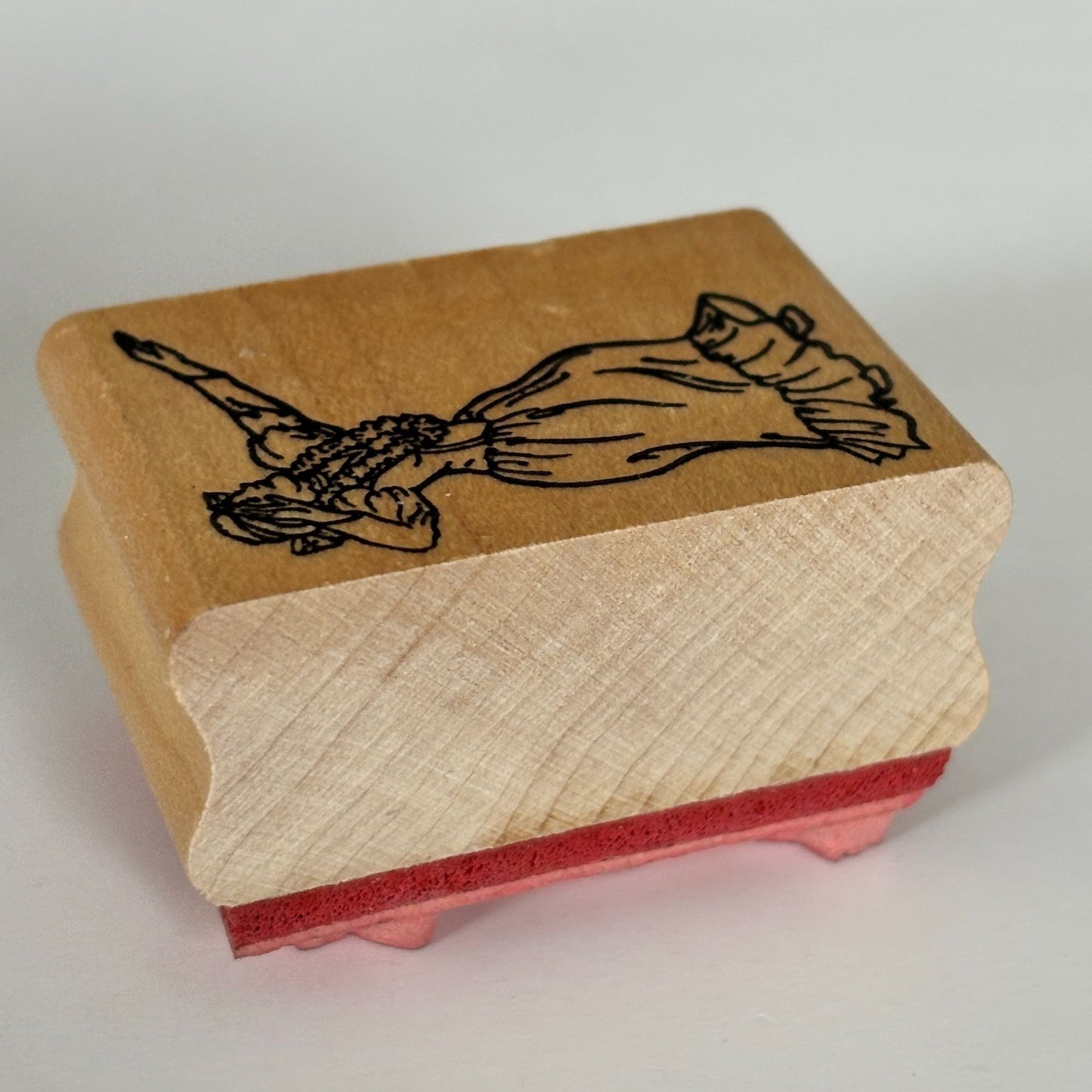 Stampettes Rubber Stamp Hawaiian Hula Dancer Dancing Hawaii Vacation Cardmaking Travel Wood Mounted