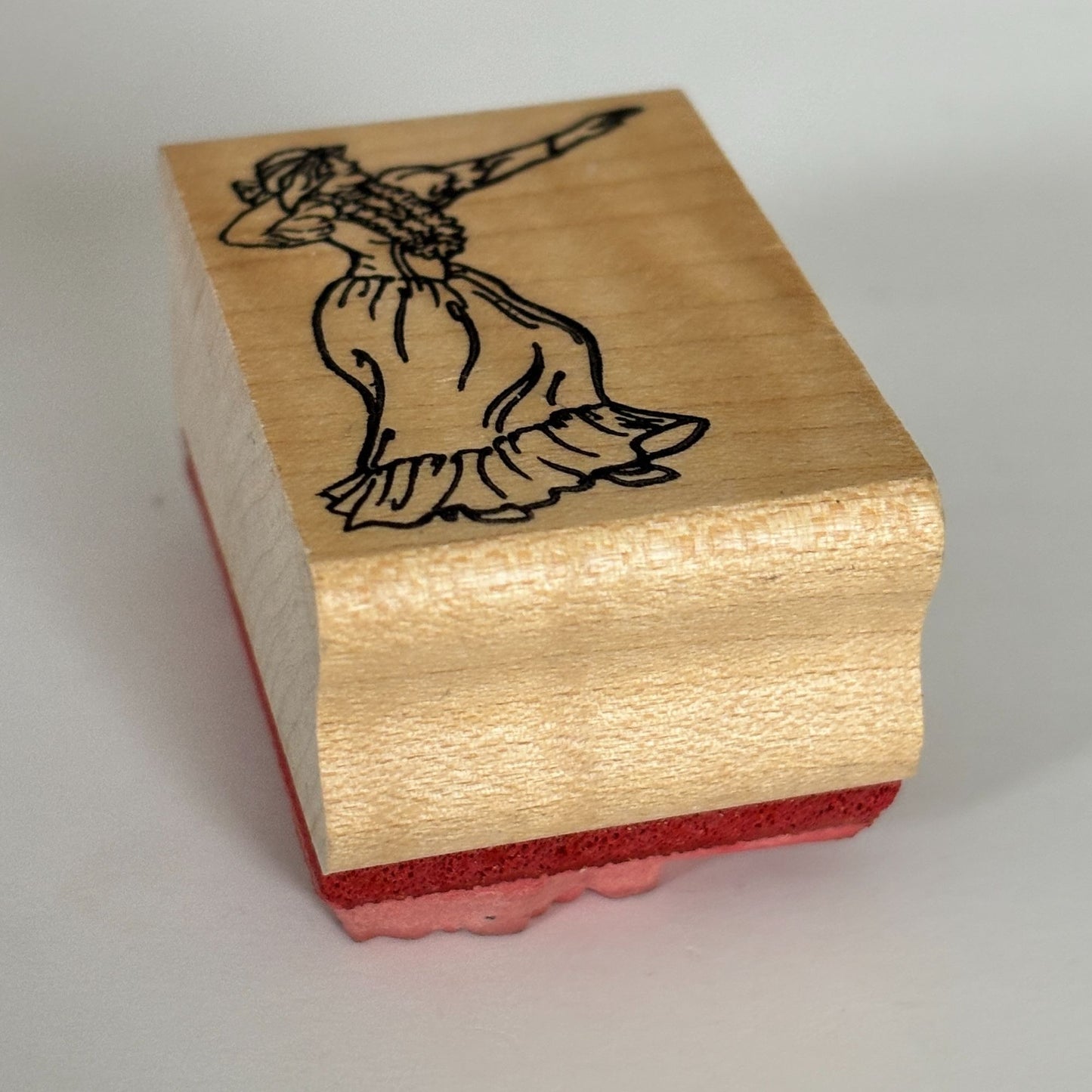 Stampettes Rubber Stamp Hawaiian Hula Dancer Dancing Hawaii Vacation Cardmaking Travel Wood Mounted