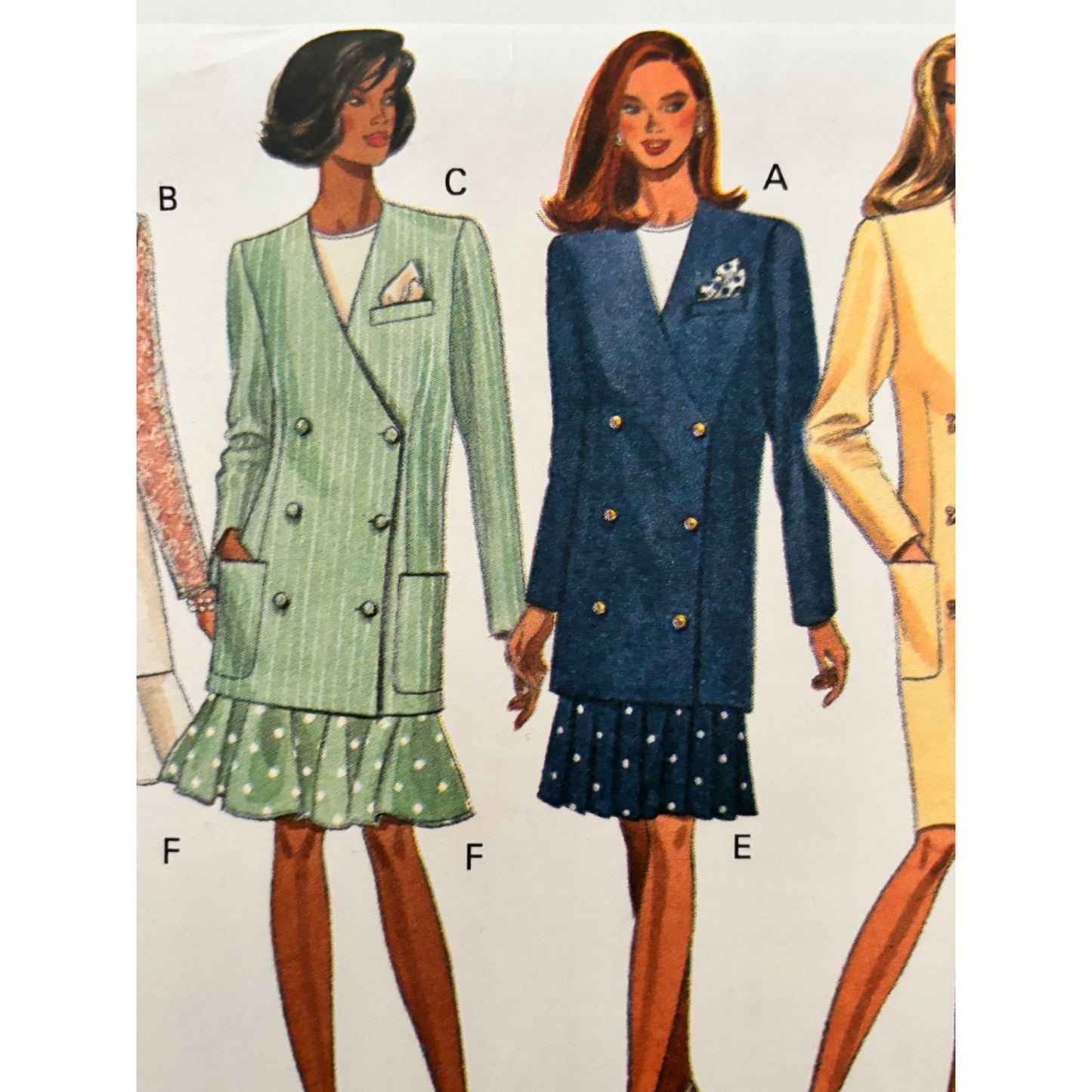 Butterick Sewing Pattern 6472 Minimalist Dress Suit Blazer Capsule 90s 18-22 Uncut