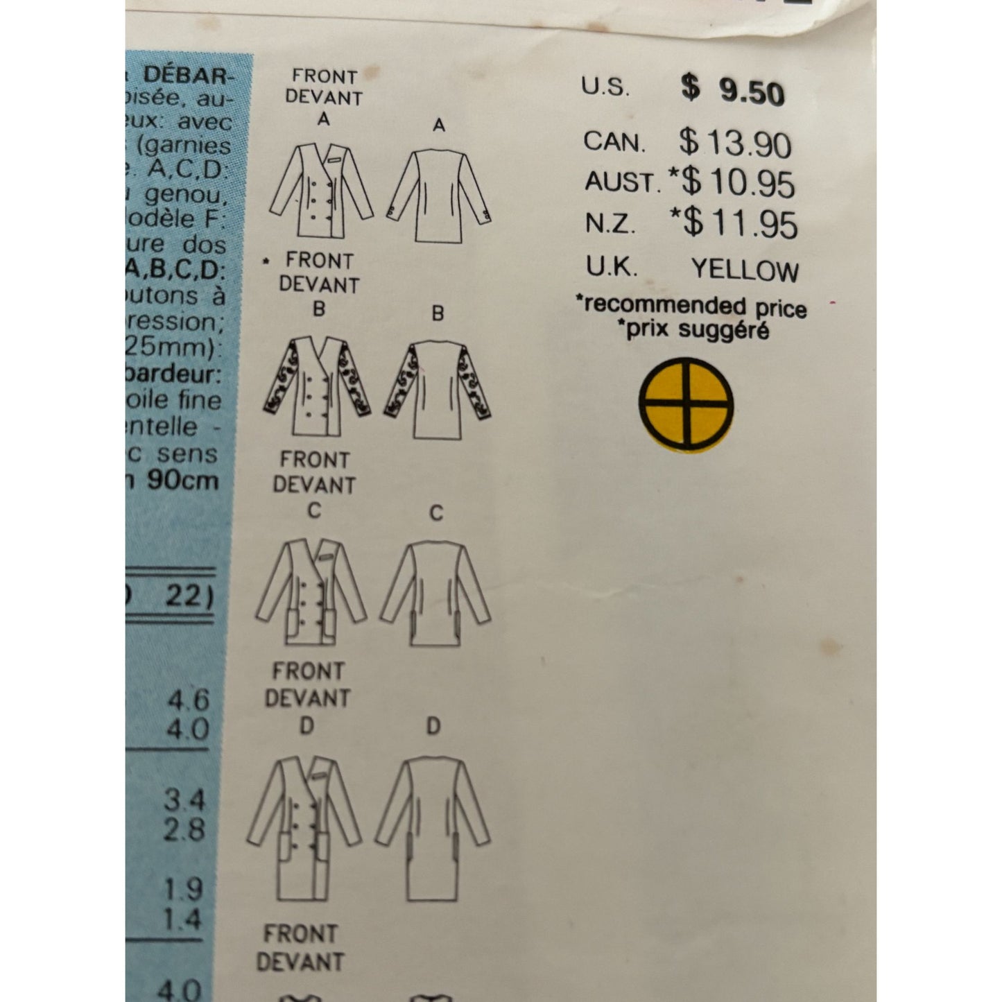 Butterick Sewing Pattern 6472 Minimalist Dress Suit Blazer Capsule 90s 18-22 Uncut