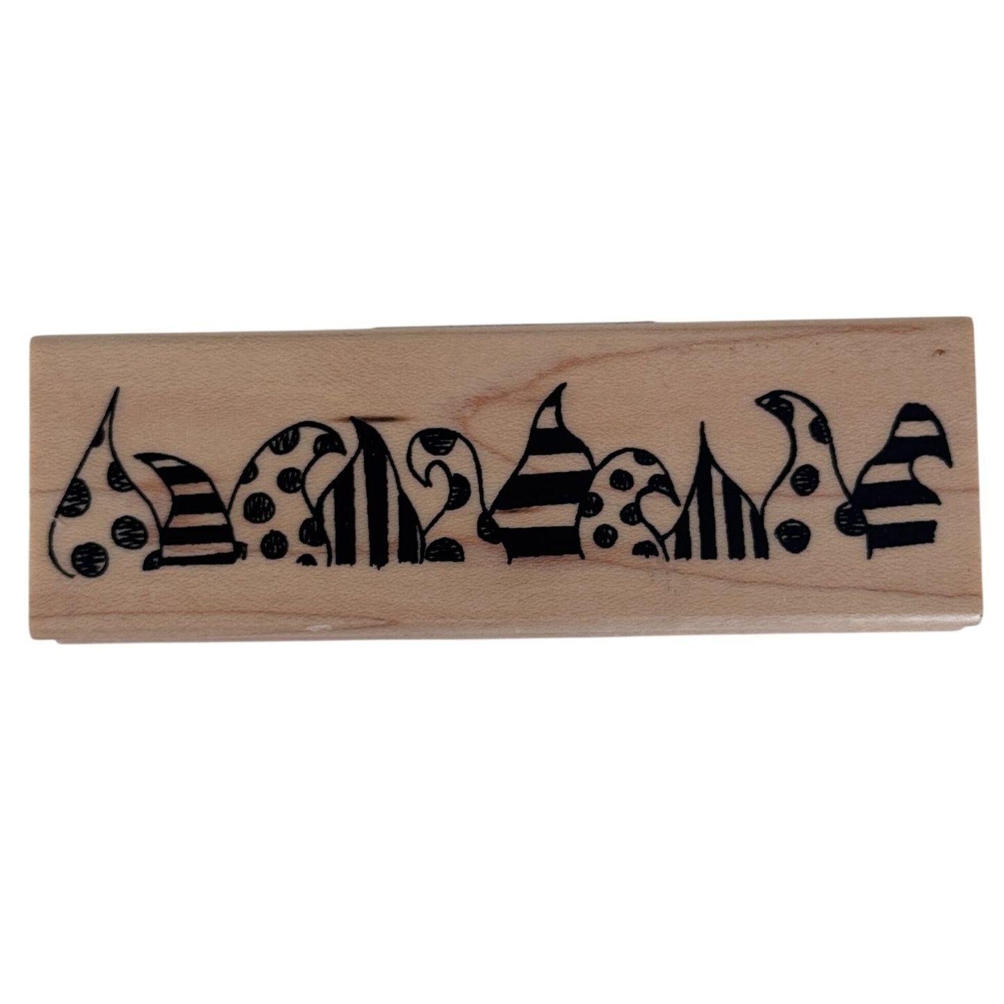 Ranger Dylusions Rubber Stamp Funky Border Abstract Pattern Trim Scrapbook Retro Y2K Craft