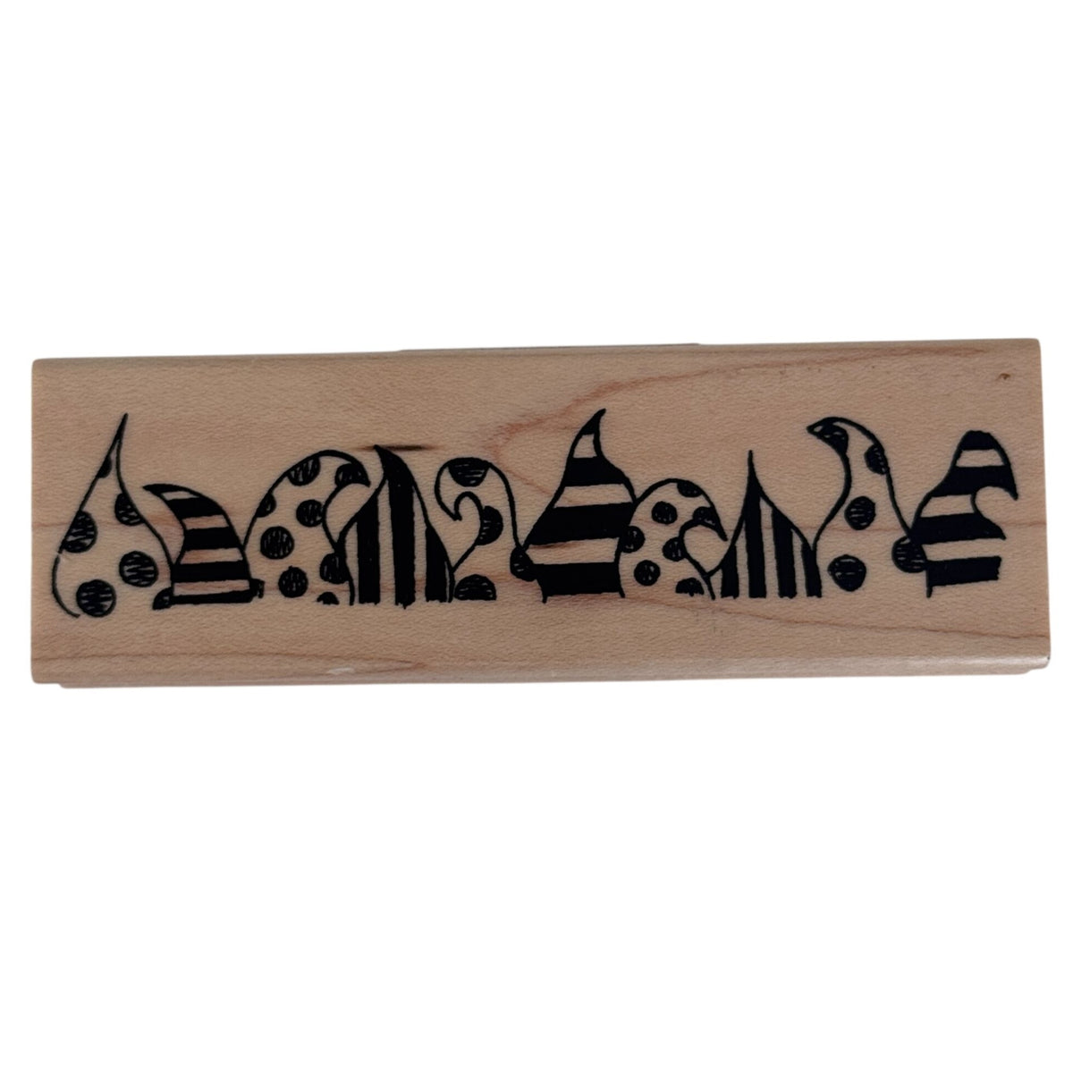 Ranger Dylusions Rubber Stamp Funky Border Abstract Pattern Trim Scrapbook Retro Y2K Craft