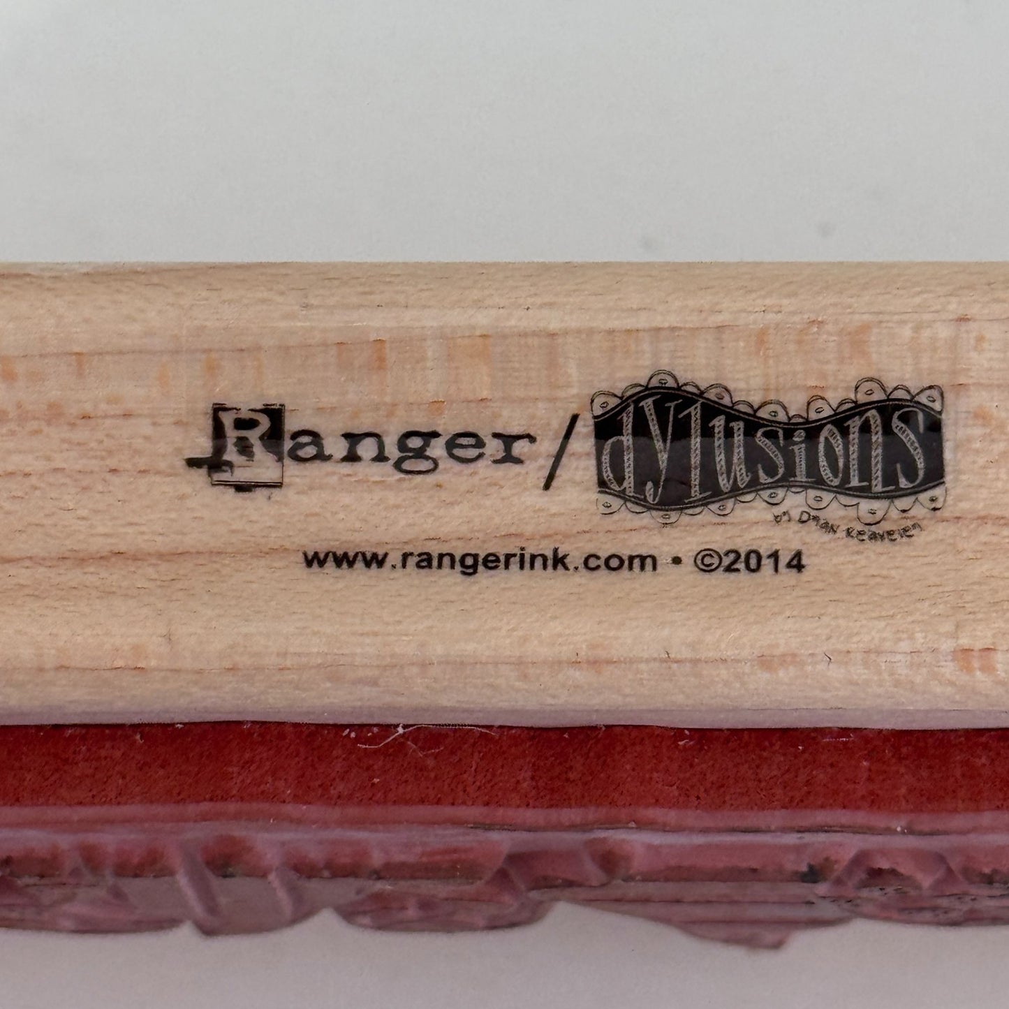 Ranger Dylusions Rubber Stamp Funky Border Abstract Pattern Trim Scrapbook Retro Y2K Craft