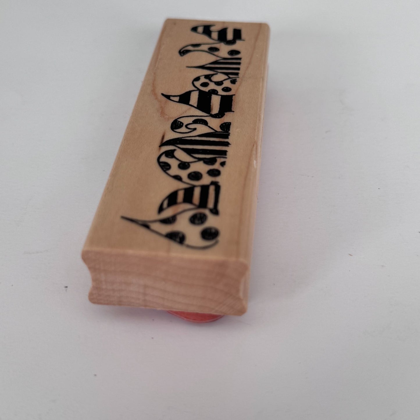 Ranger Dylusions Rubber Stamp Funky Border Abstract Pattern Trim Scrapbook Retro Y2K Craft