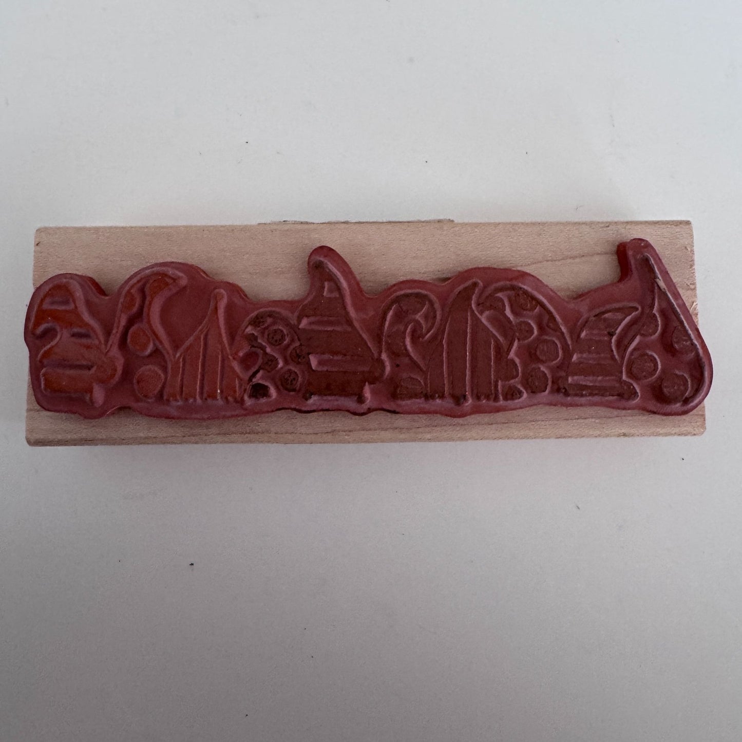 Ranger Dylusions Rubber Stamp Funky Border Abstract Pattern Trim Scrapbook Retro Y2K Craft