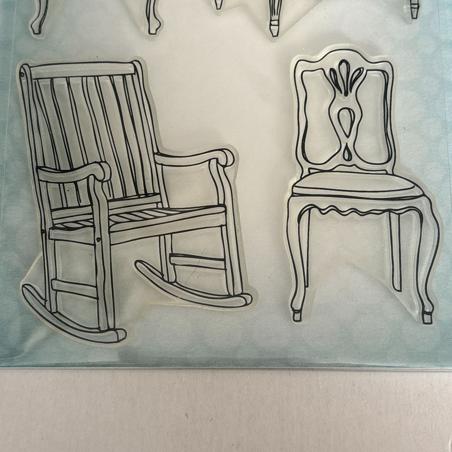 Claudine Hellmuth Studio Clear Stamps Chairs Furniture Stampers Anonymous Craft Rocking Chair Cardmaking