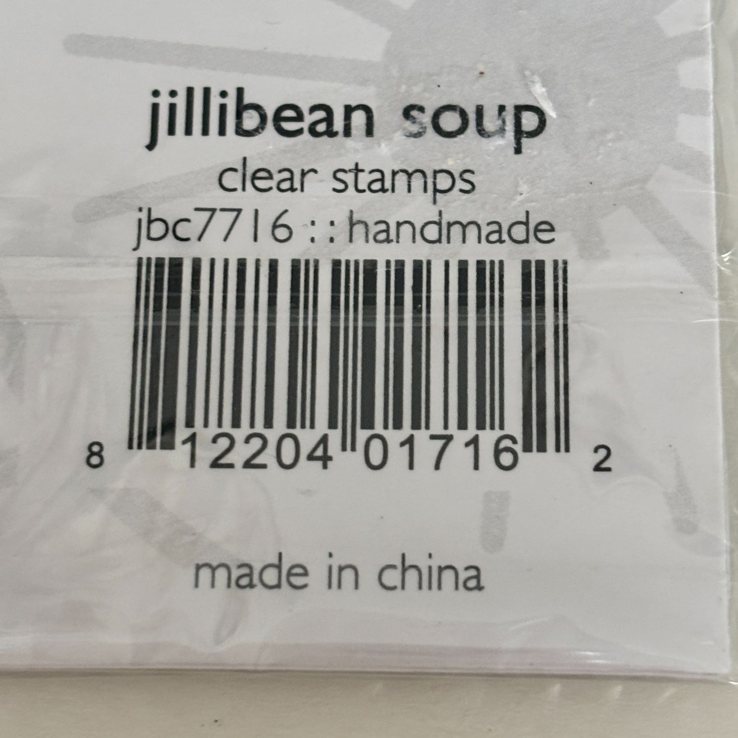 Jillibean Soup Clear Stamps Handmade By Gift Tag Words Butterfly Birdcage Button Bird Words