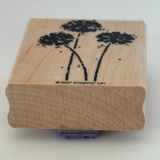 Stampin Up Rubber Stamp Flowers Floral Silhouette Garden Scrapbooking Cardmaking
