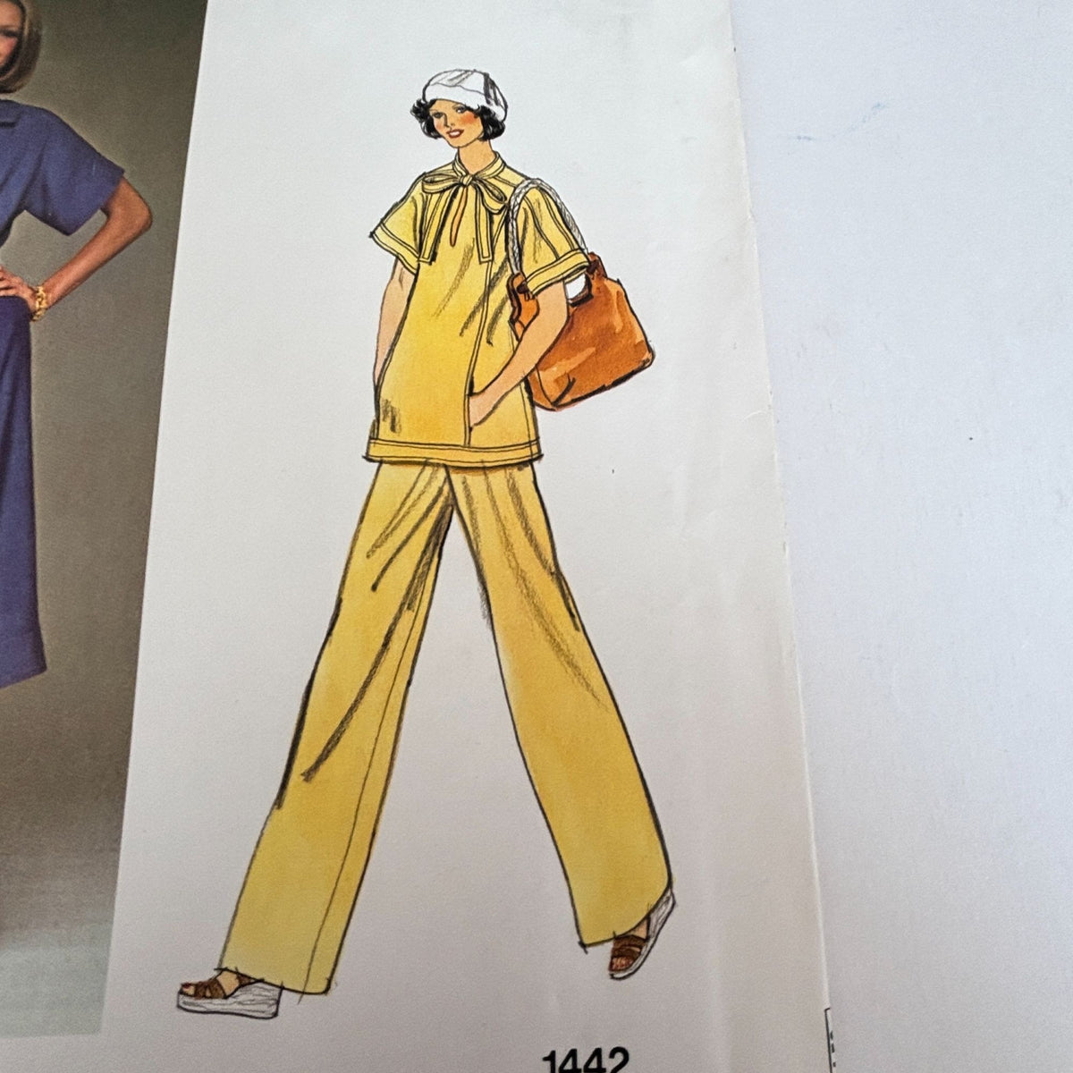 Vogue Sewing Pattern 1442 Paris Original Givenchy 1970s Dress Tunic Pants 10 UC