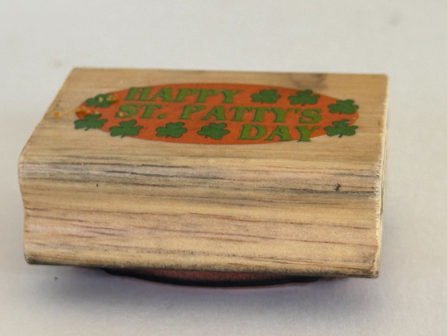 Canadian Maple Collections Rubber Stamp Happy St Pattys Day Saint Patrick Card