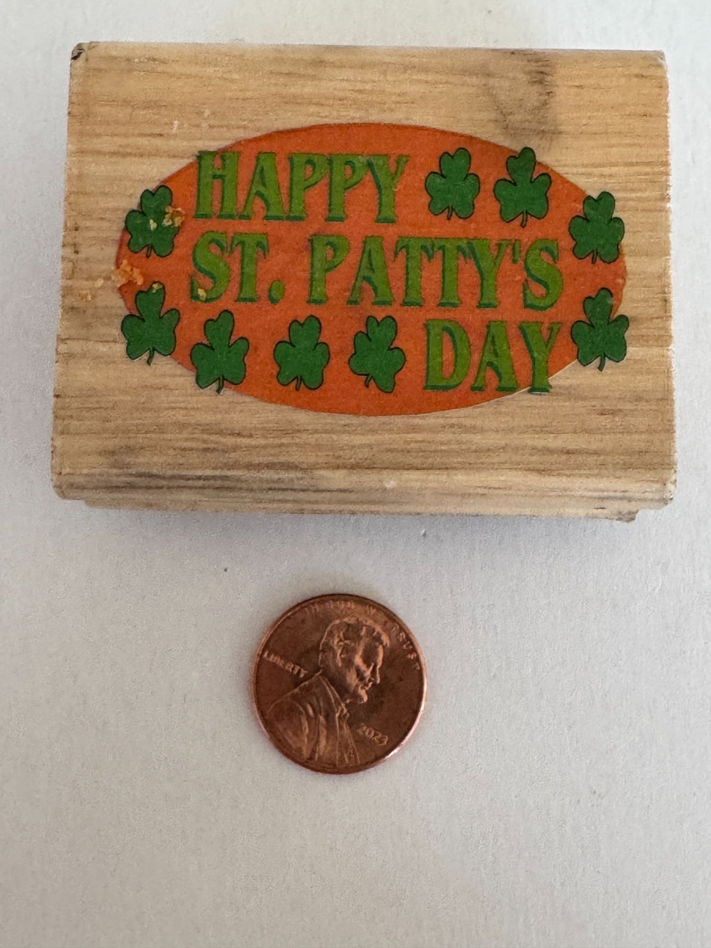 Canadian Maple Collections Rubber Stamp Happy St Pattys Day Saint Patrick Card