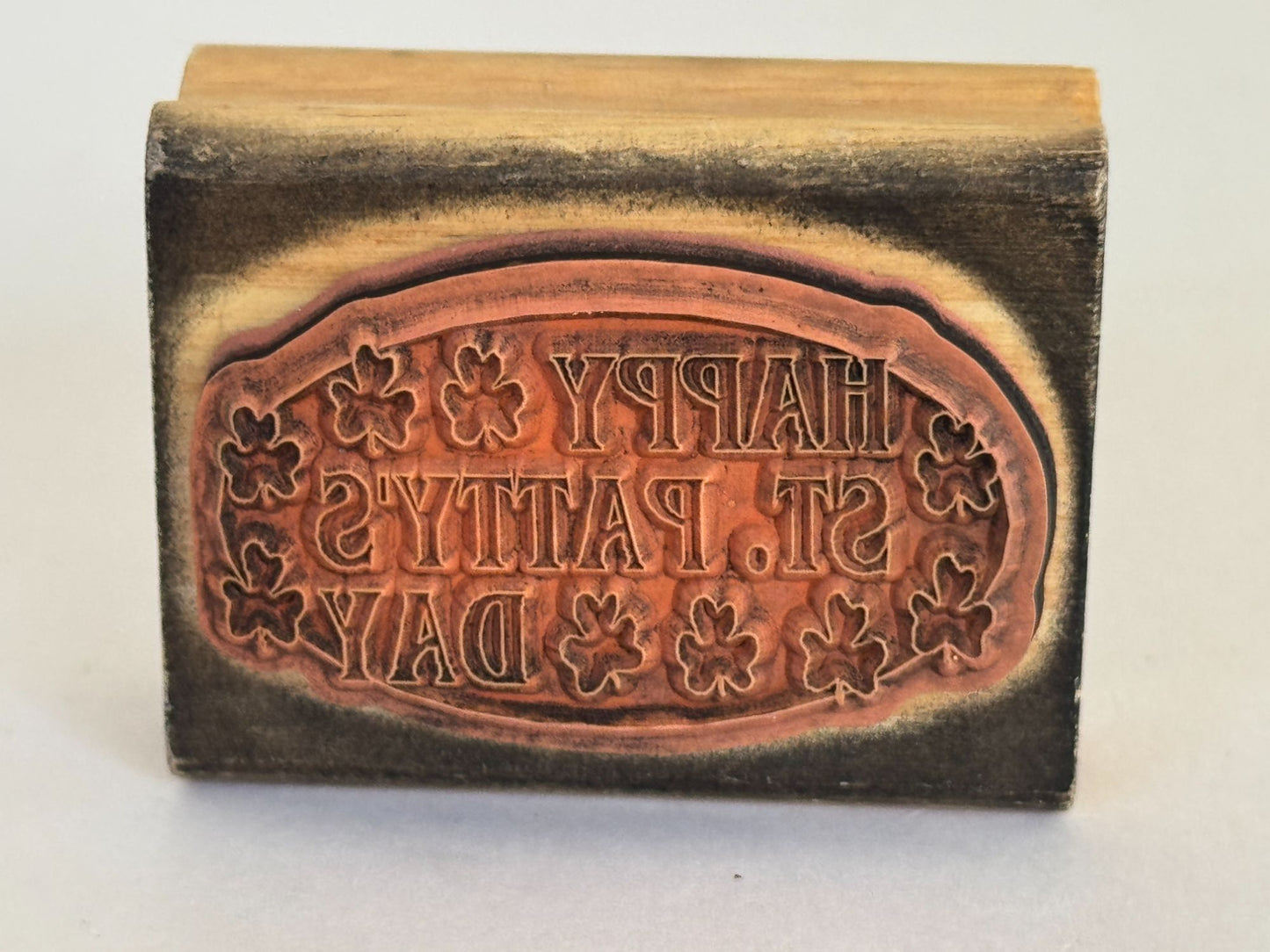 Canadian Maple Collections Rubber Stamp Happy St Pattys Day Saint Patrick Card