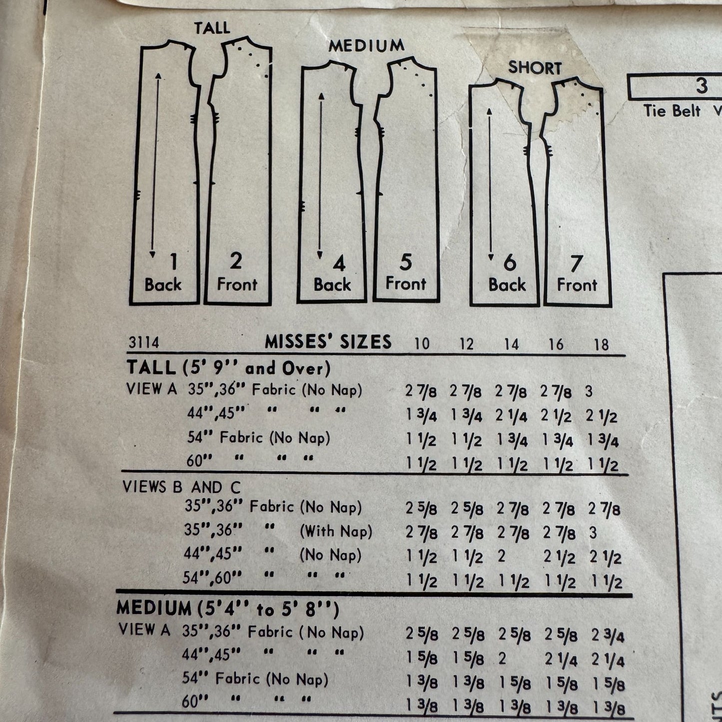 Butterick Sewing Pattern 3114 Womens Proportioned Jumper 16 Bust 36 Vintage UC