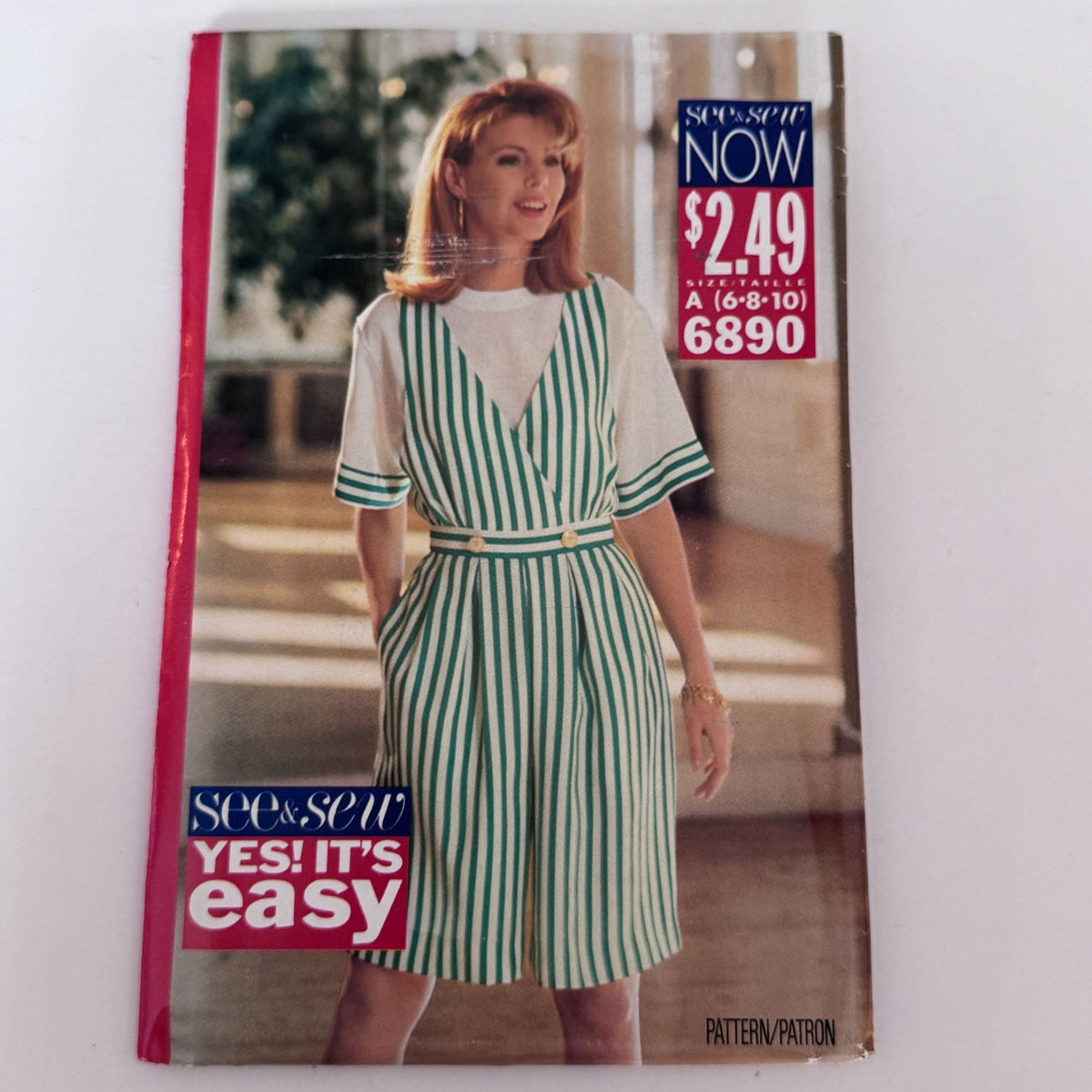 Butterick Sewing Pattern 6890 Summer Top and Culotte Dress Easy 90s 6-10 Uncut Vintage