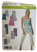 Simplicity Sewing Pattern 4999 Easy to Sew Pants Shorts Dress Top Outfit 12-18