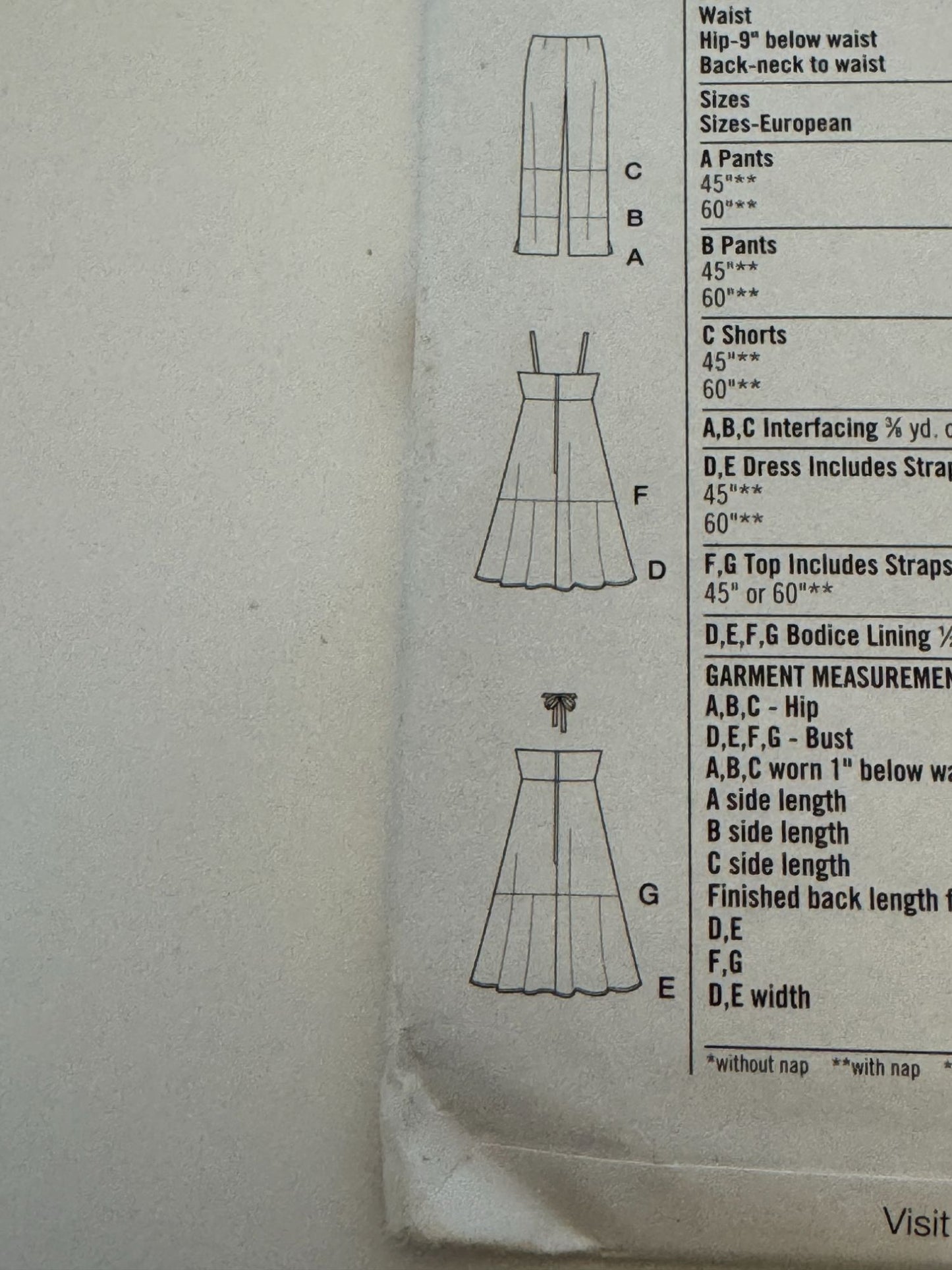Simplicity Sewing Pattern 4999 Easy to Sew Pants Shorts Dress Top Outfit 12-18