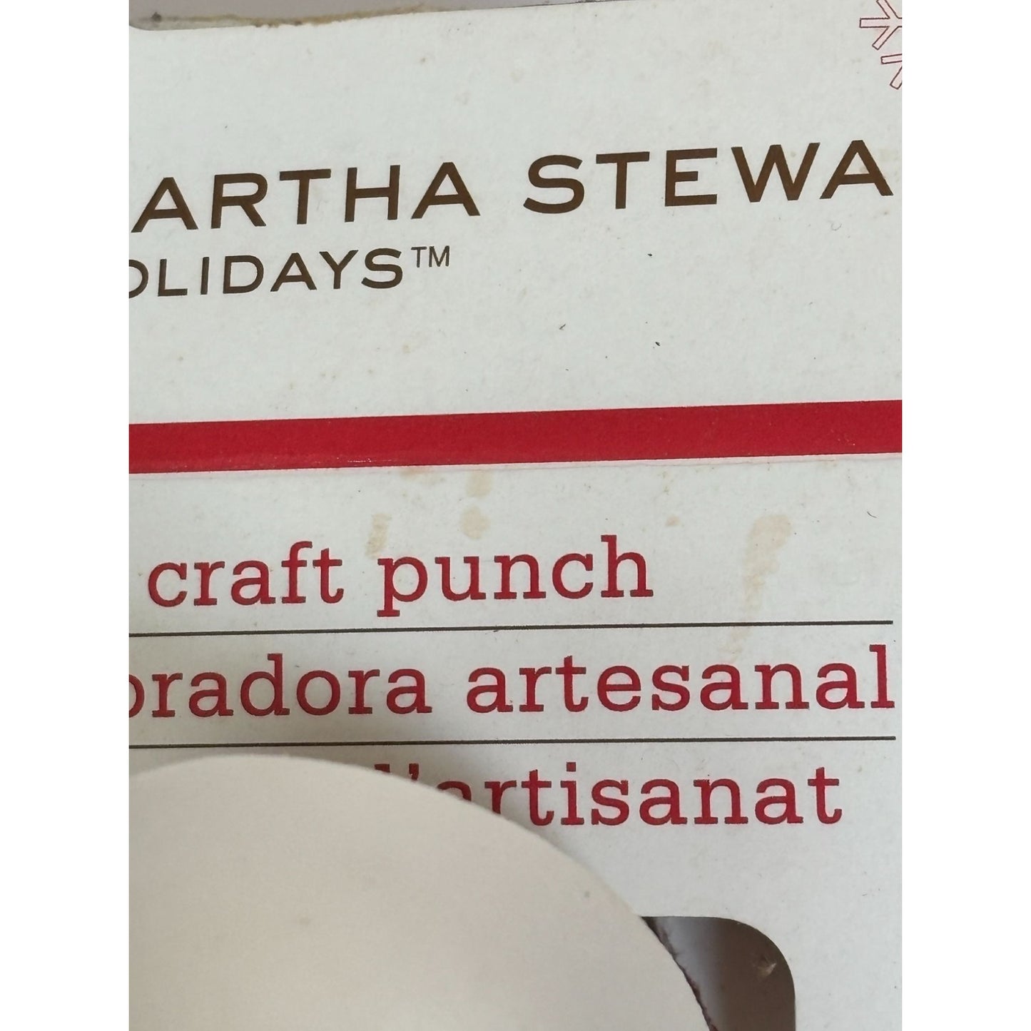 Martha Stewart Holidays Snowman Paper Punch Christmas Card Making Scrapbooking Large Craft