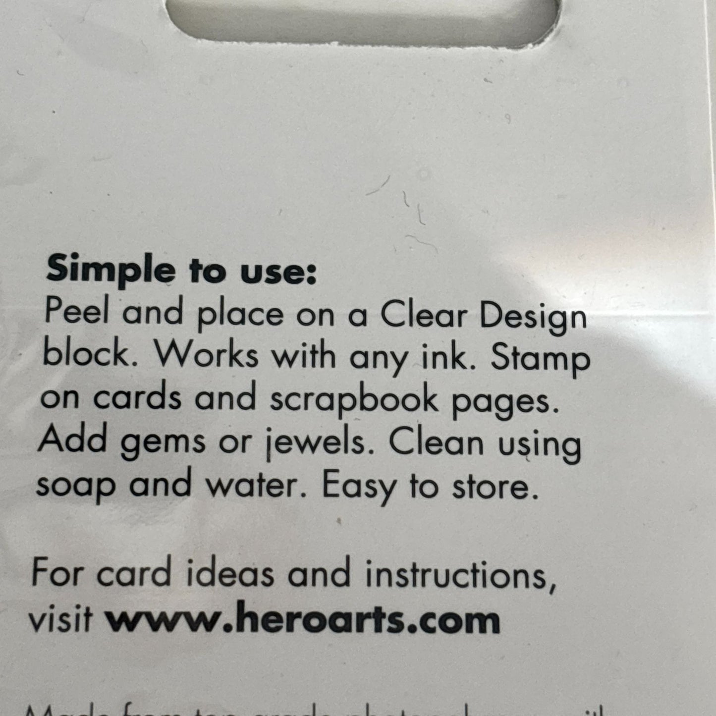 Hero Arts Sparkle Clear Hello Tree Stamps With Gem Embellishments For Scrapbooking & Cardmaking Photopolymer