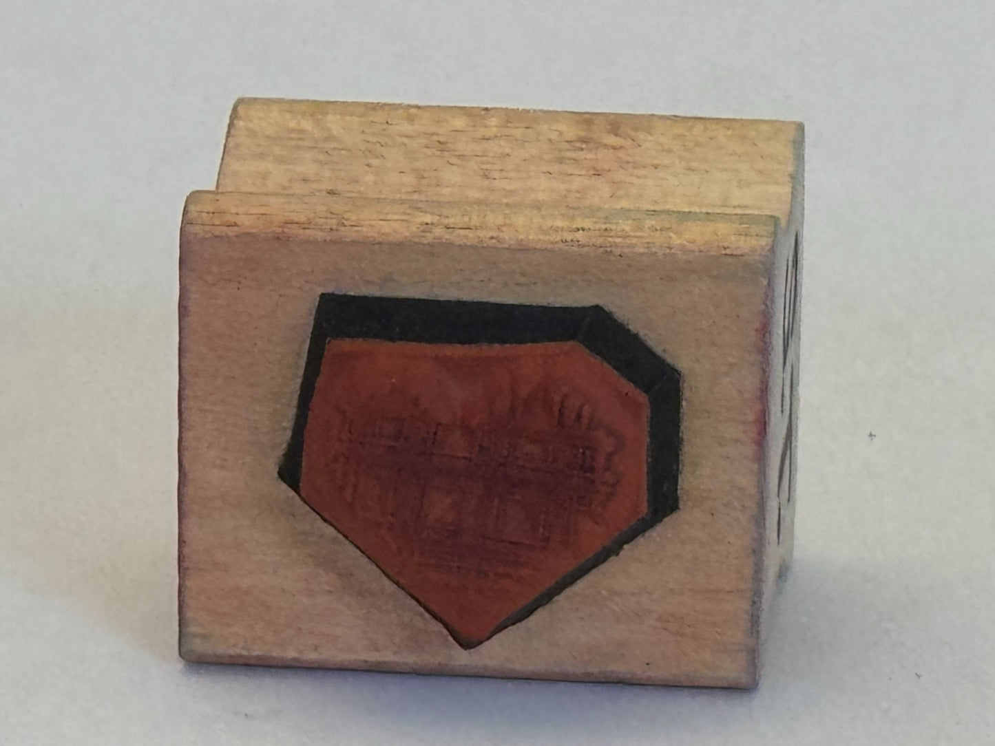 Great Impressions Rubber Stamp Plaid Heart Small Love Card Making Valentines Day