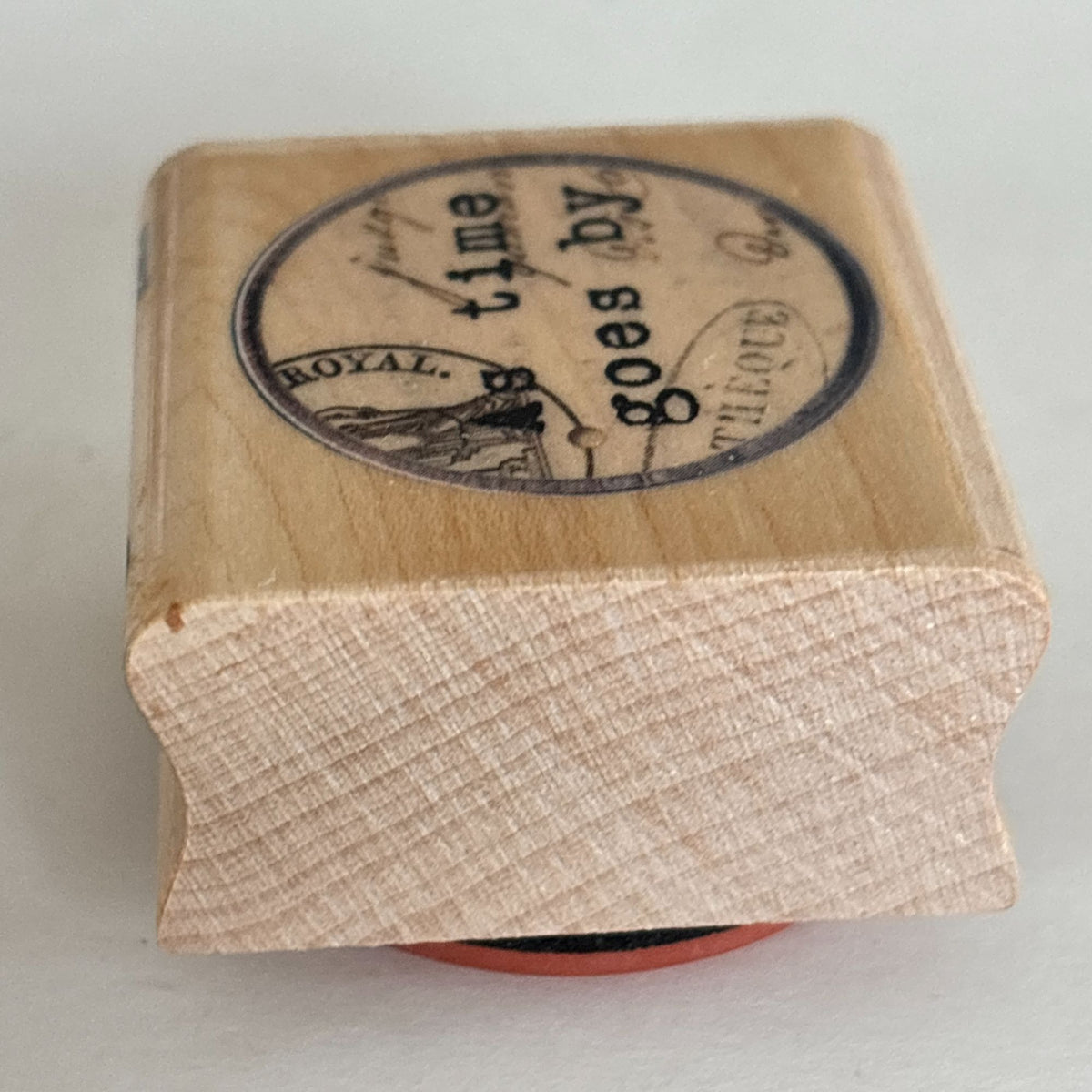 Inkadinkado Rubber Stamp As Time Goes By Birthday Card Making Words Sentiment Lifes Journey