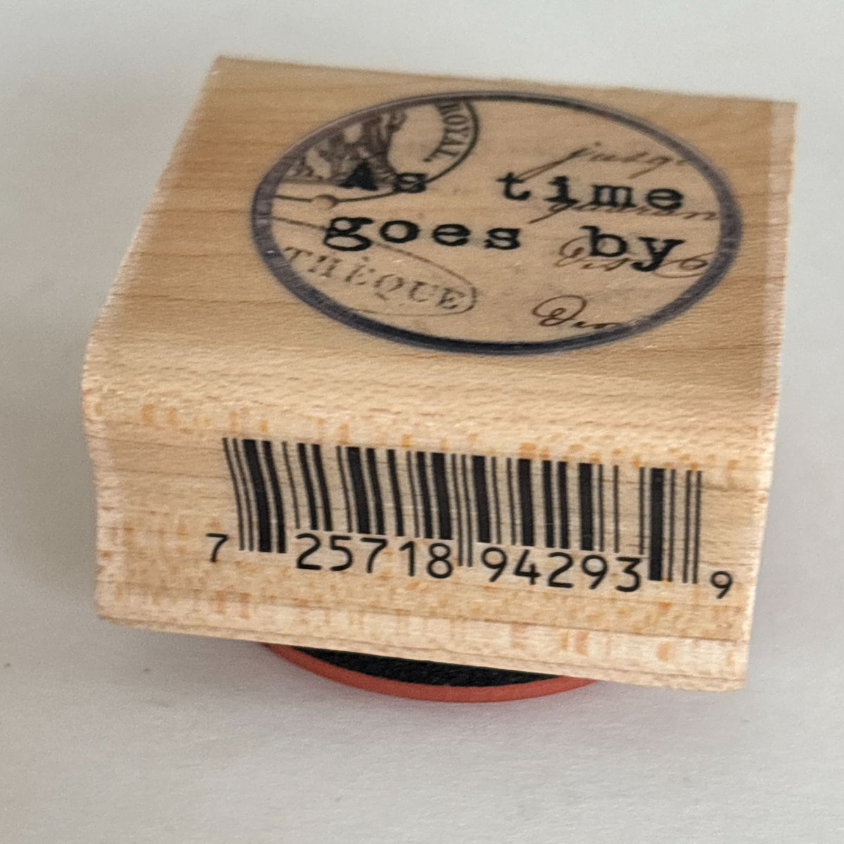 Inkadinkado Rubber Stamp As Time Goes By Birthday Card Making Words Sentiment Lifes Journey