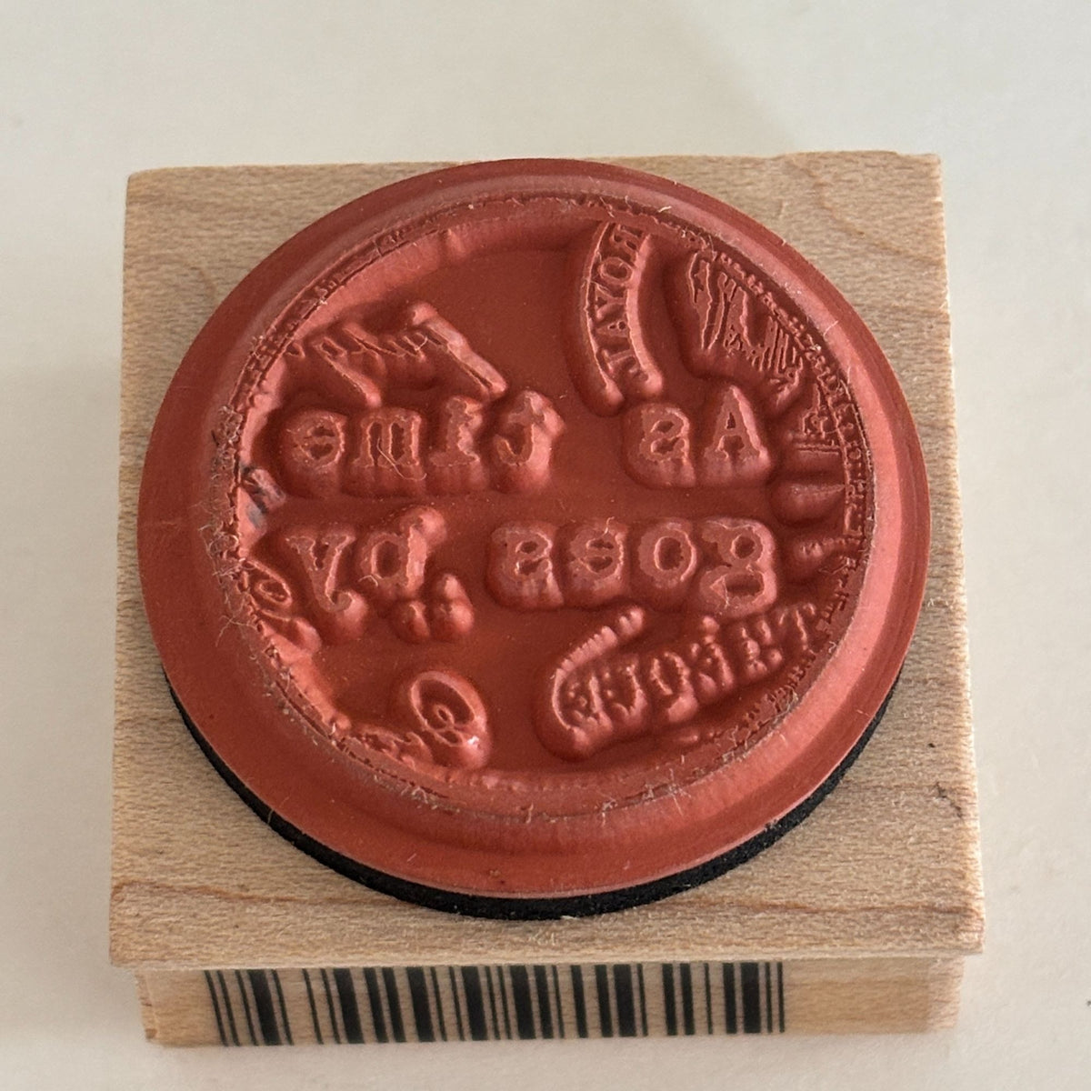 Inkadinkado Rubber Stamp As Time Goes By Birthday Card Making Words Sentiment Lifes Journey