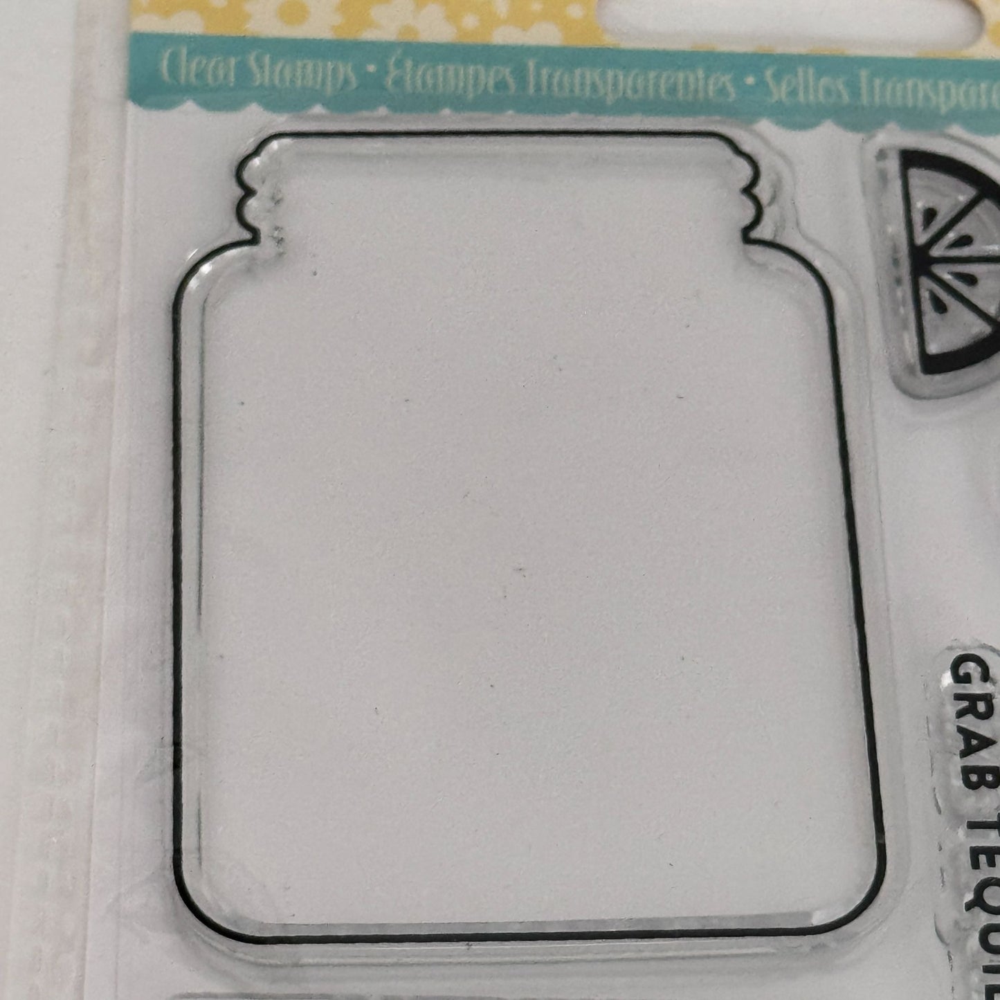 Hampton Art Jillibean Soup Clear Stamps Lemon Mason Jar Lemonade Summer Drink Straw Cardmaking