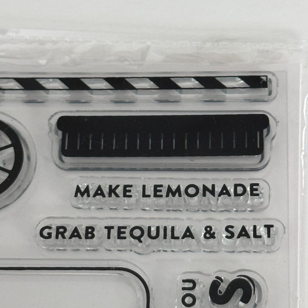 Hampton Art Jillibean Soup Clear Stamps Lemon Mason Jar Lemonade Summer Drink Straw Cardmaking