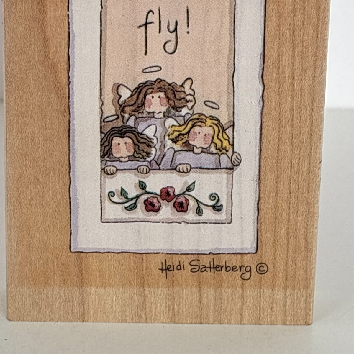 Stamps Happen Rubber Stamp Funny Never Run Faster Than Your Guardian Angel Words