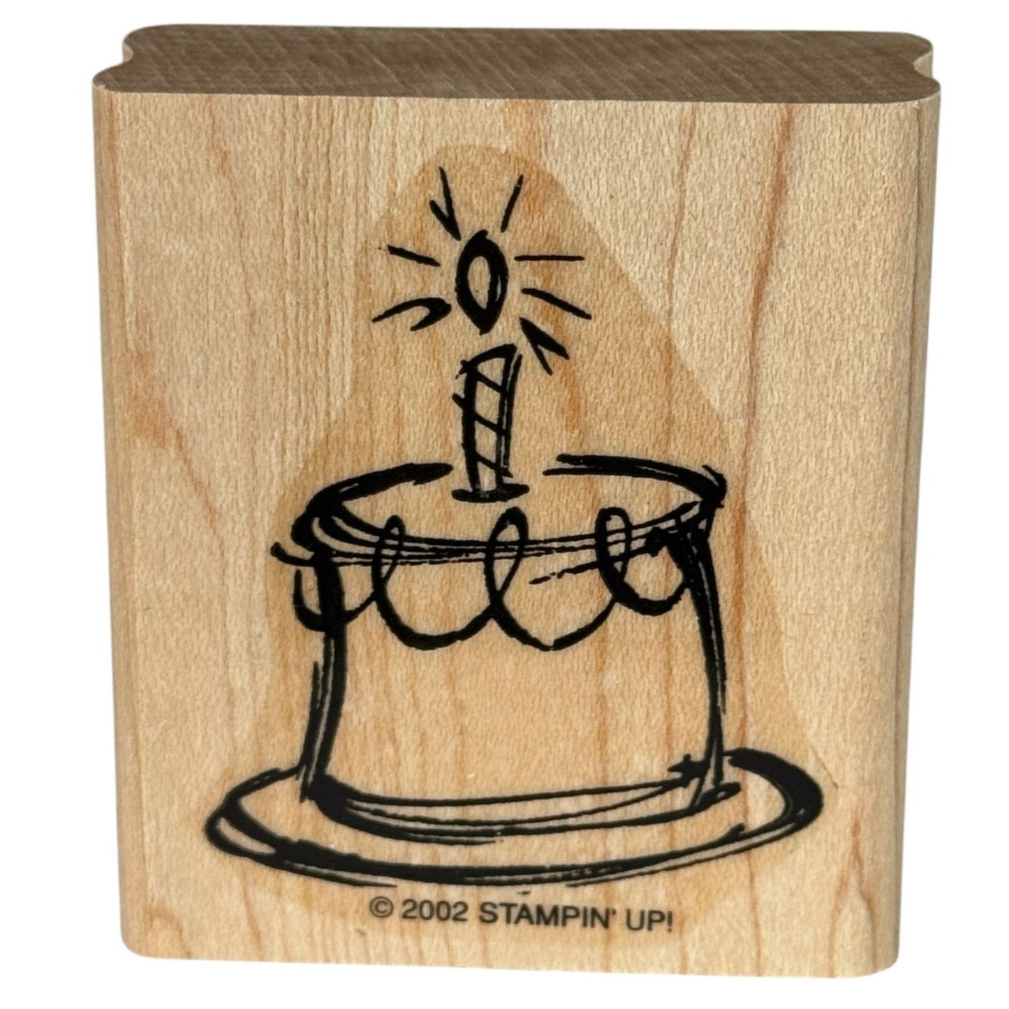 Stampin Up Rubber Stamp Birthday Cake Candle Craft Card Making